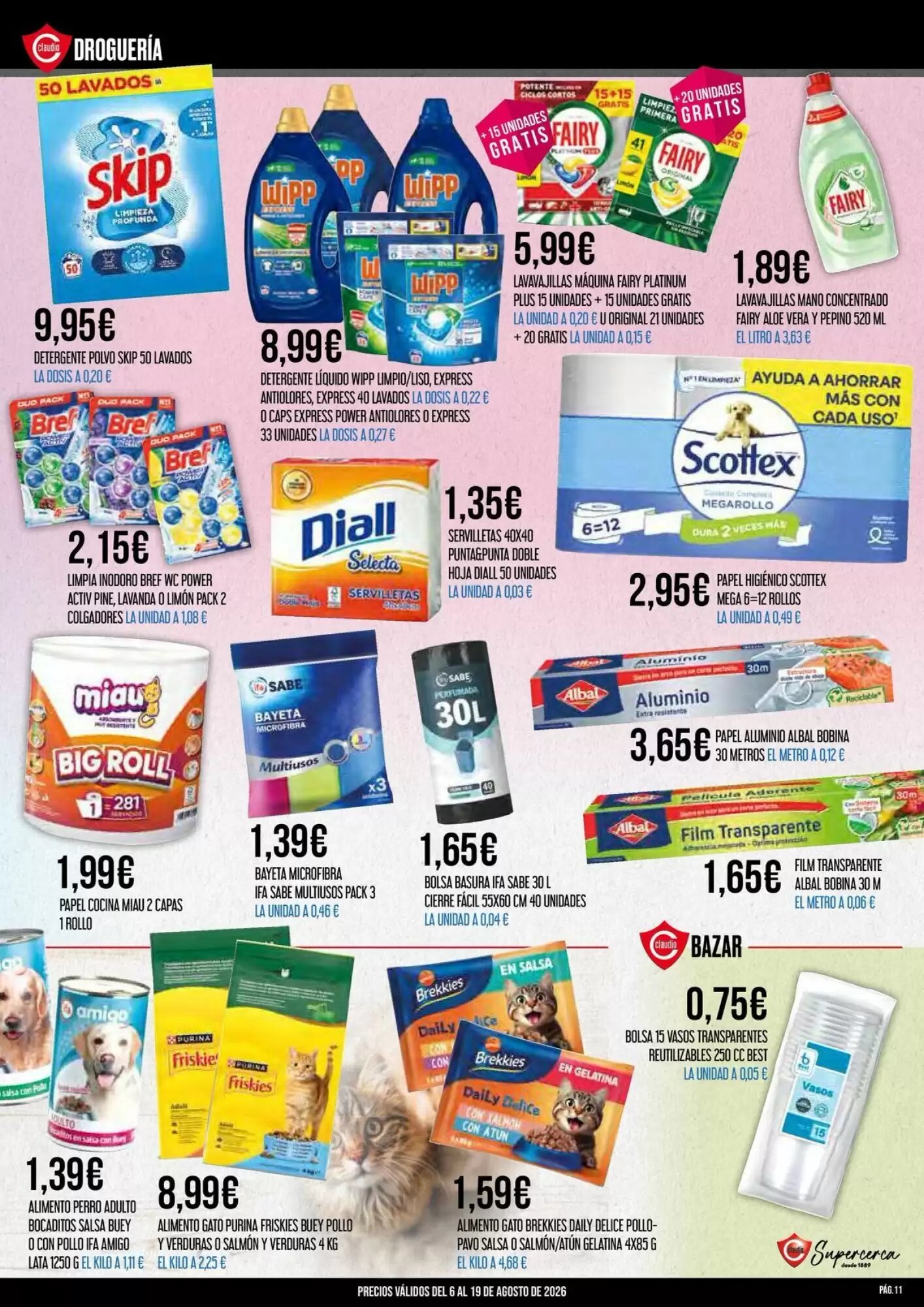 Folleto promocional de Claudio válido desde el 06/08/2026 - Página 11.