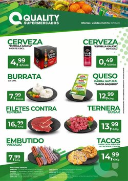 Folleto promocional de Quality Supermercados válido desde el 07/08/2026