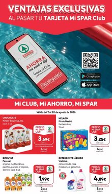 Folleto promocional de SPAR Gran Canaria válido desde el 07/08/2026
