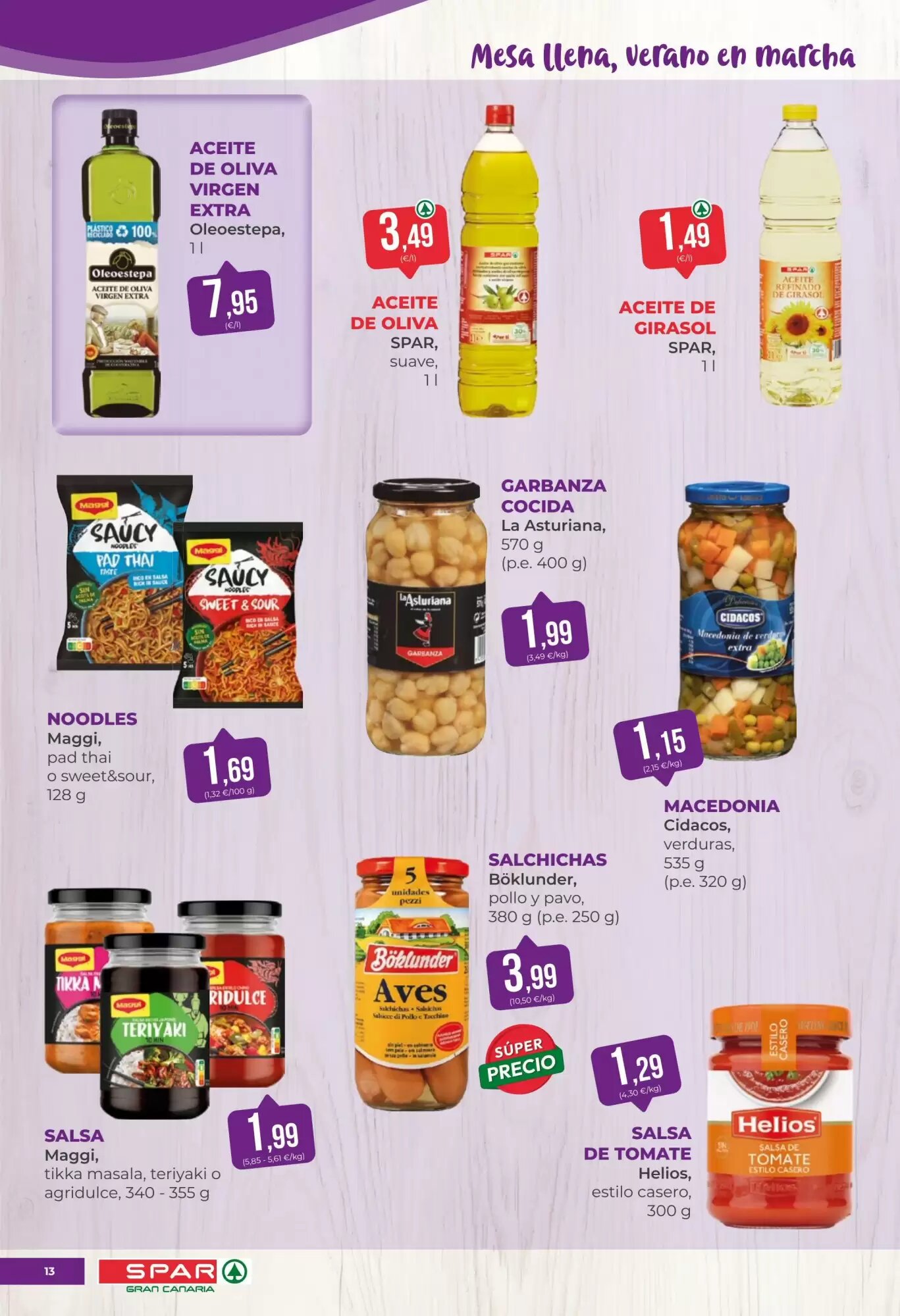 Folleto promocional de SPAR Gran Canaria válido desde el 07/08/2026 - Página 13.