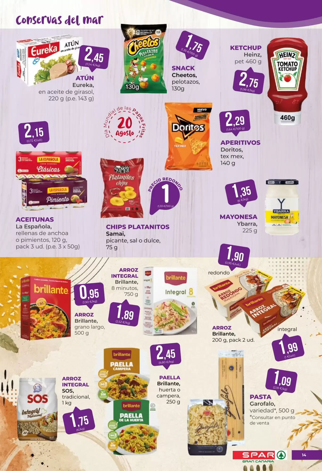 Folleto promocional de SPAR Gran Canaria válido desde el 07/08/2026 - Página 14.