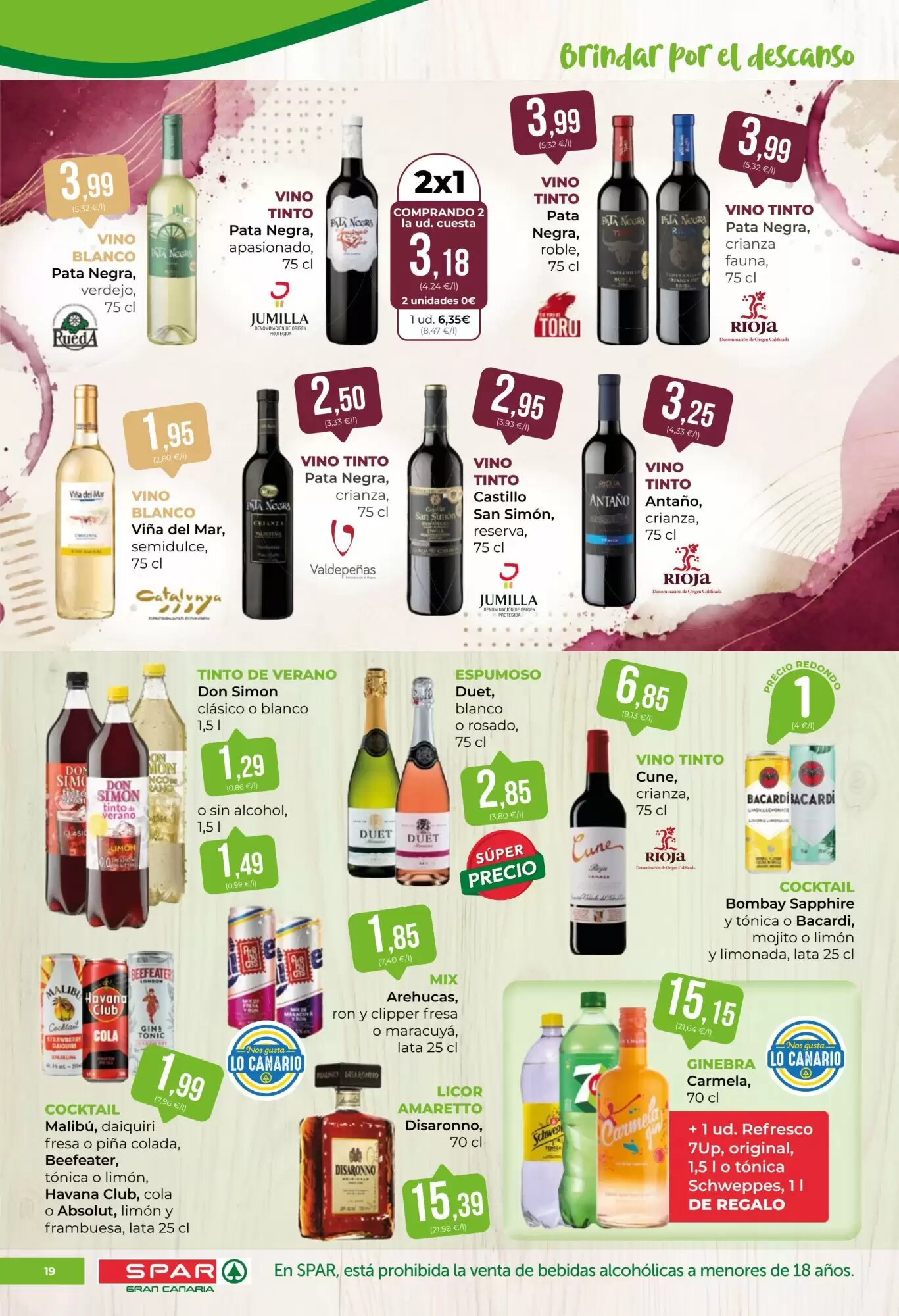 Folleto promocional de SPAR Gran Canaria válido desde el 07/08/2026 - Página 19.