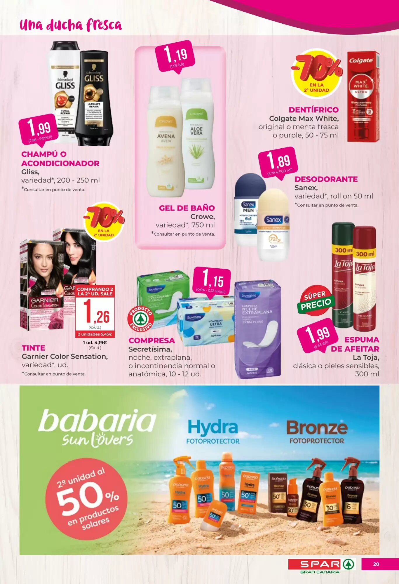 Folleto promocional de SPAR Gran Canaria válido desde el 07/08/2026 - Página 20.
