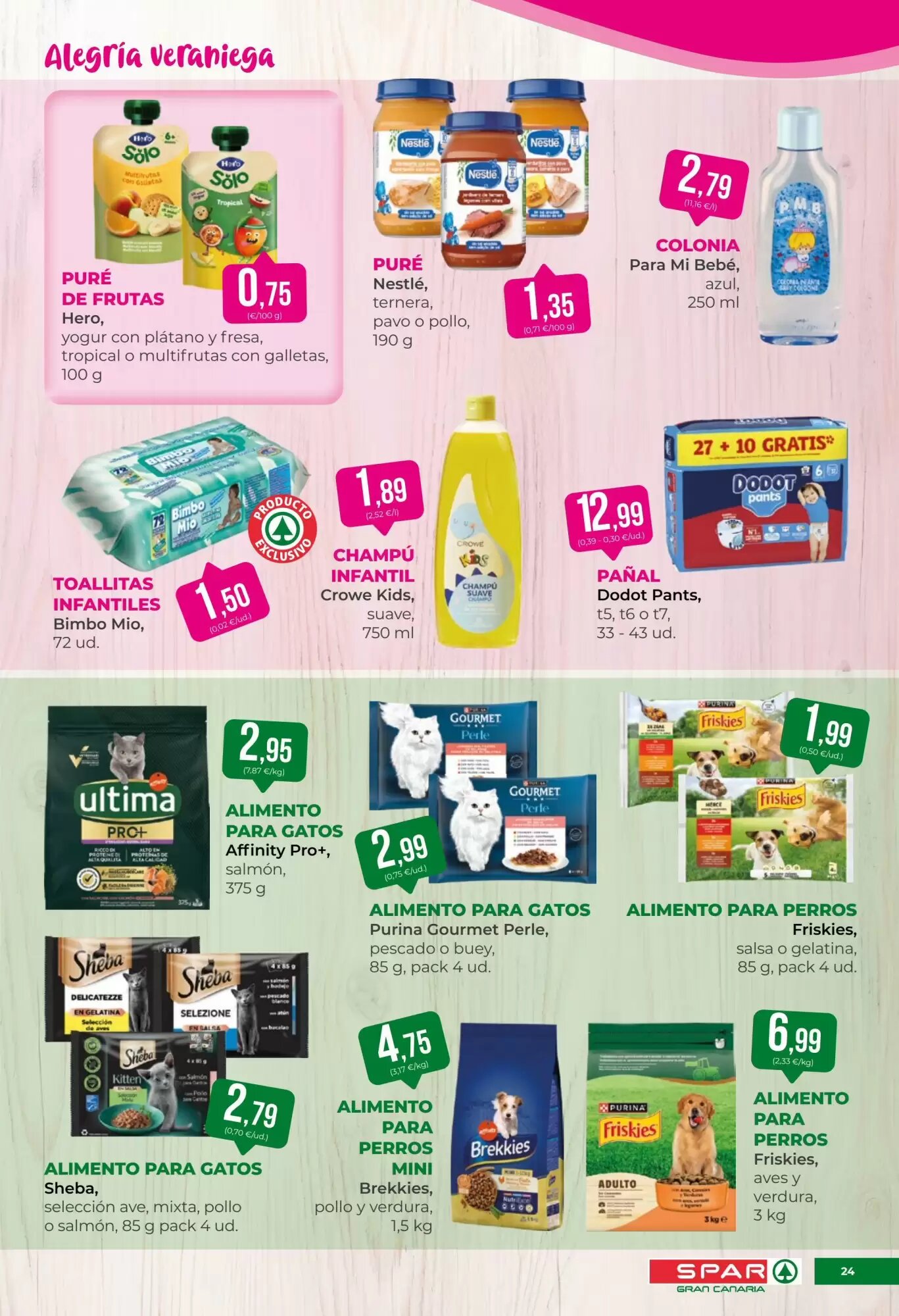 Folleto promocional de SPAR Gran Canaria válido desde el 07/08/2026 - Página 24.