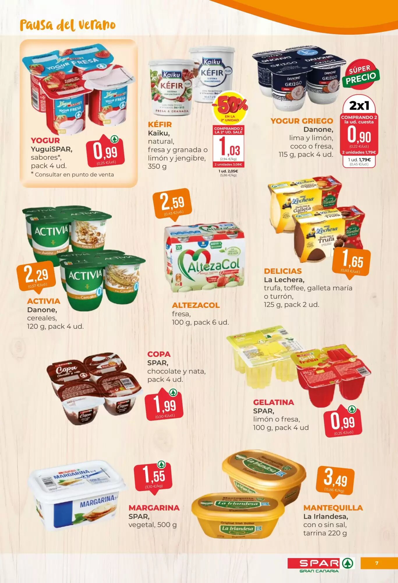 Folleto promocional de SPAR Gran Canaria válido desde el 07/08/2026 - Página 7.