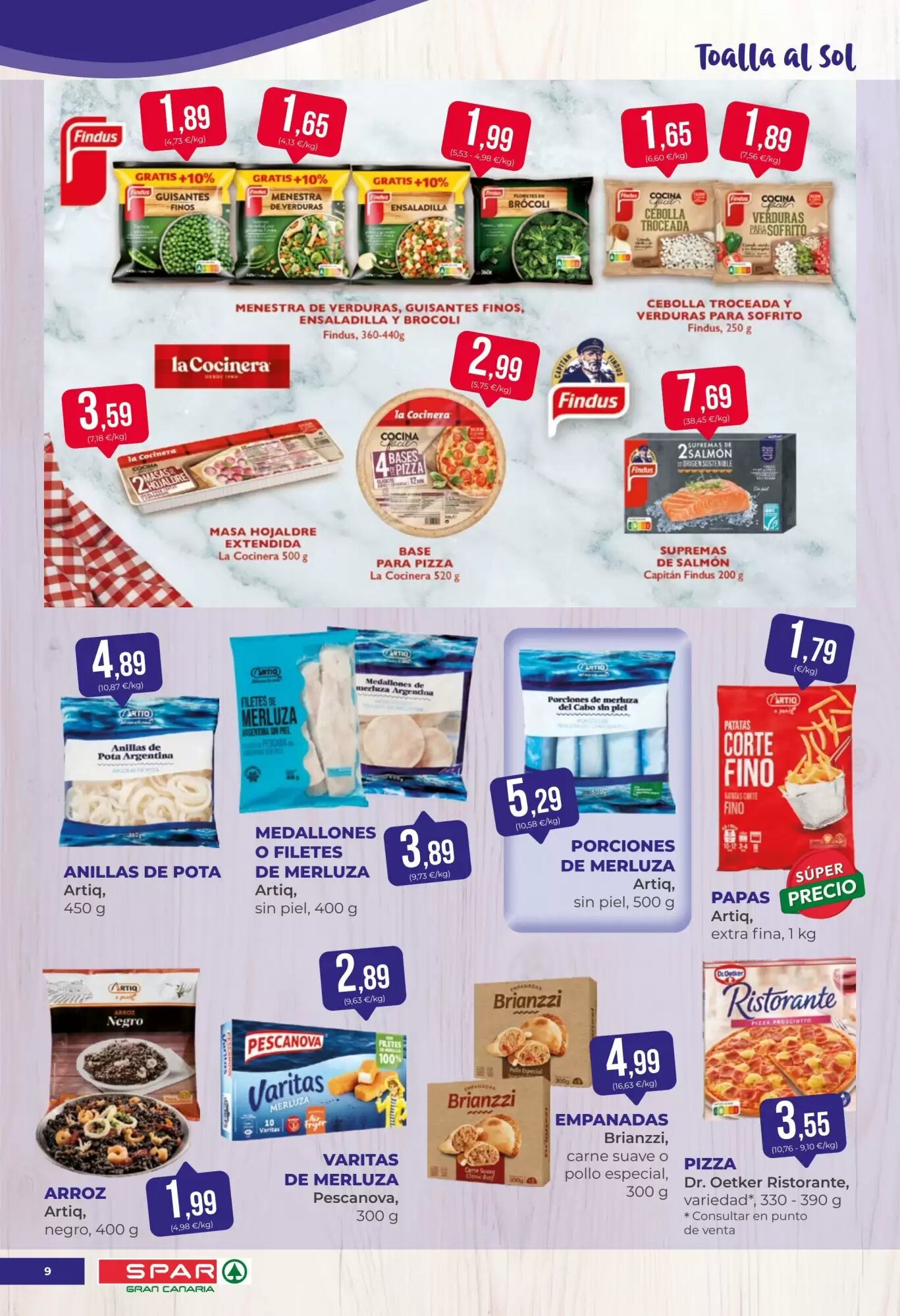 Folleto promocional de SPAR Gran Canaria válido desde el 07/08/2026 - Página 9.