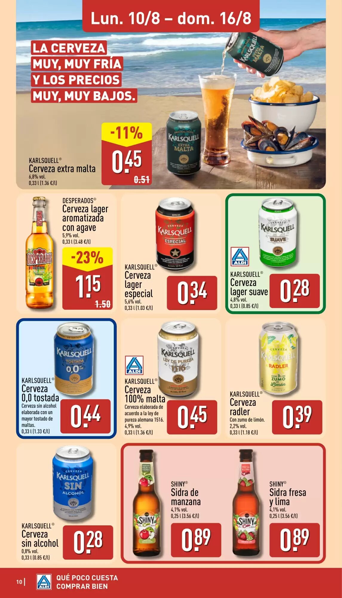 Folleto promocional de ALDI válido desde el 10/08/2026 - Página 10.