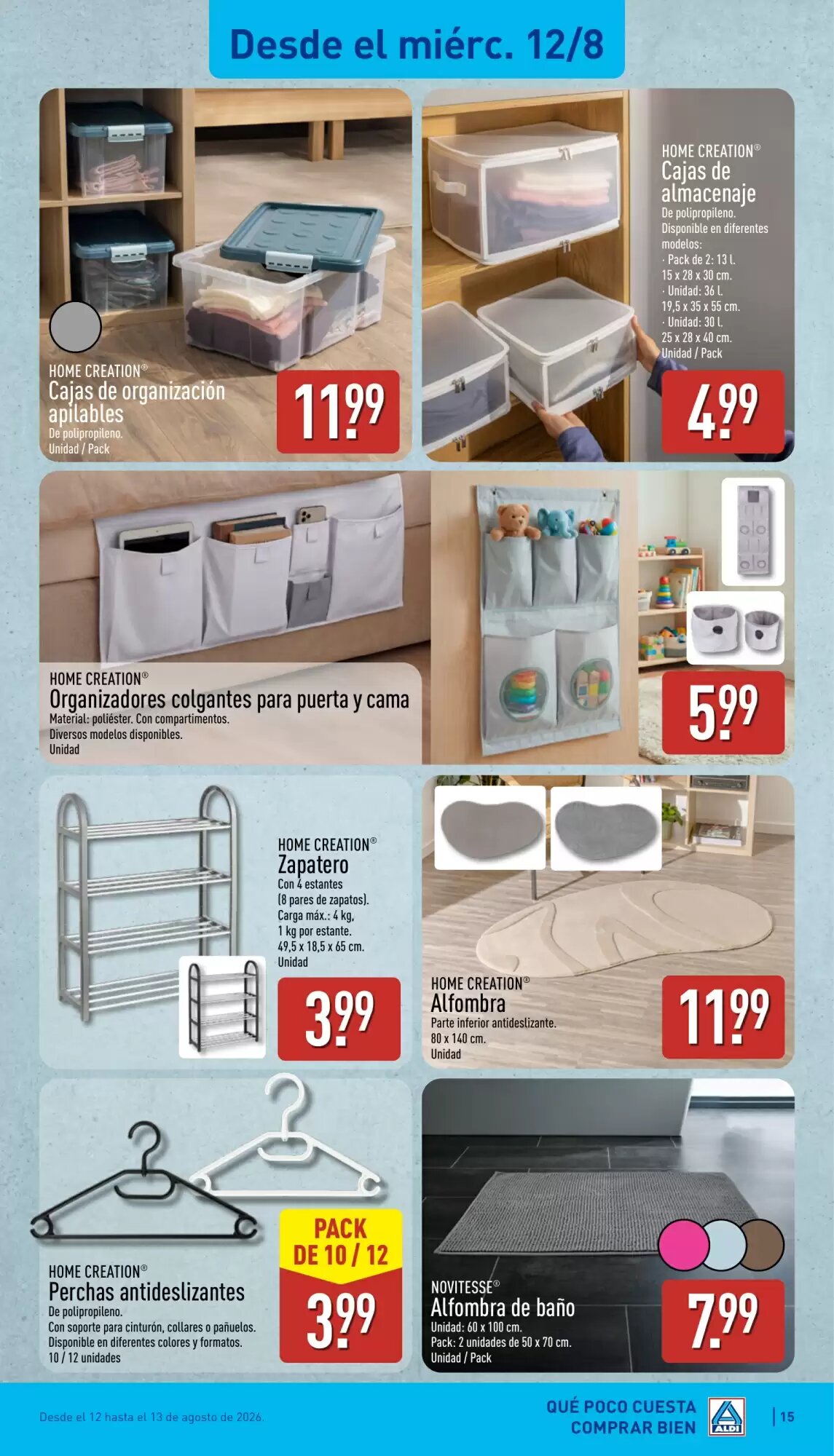 Folleto promocional de ALDI válido desde el 10/08/2026 - Página 15.