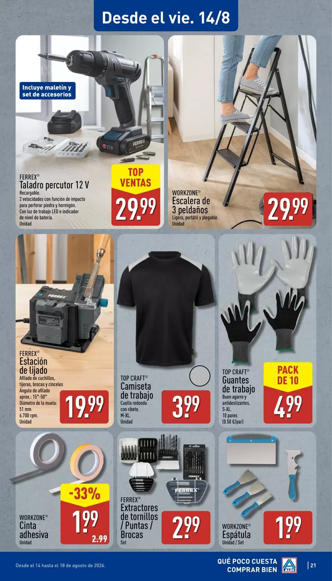 Folleto promocional de ALDI válido desde el 10/08/2026 - Página 21.