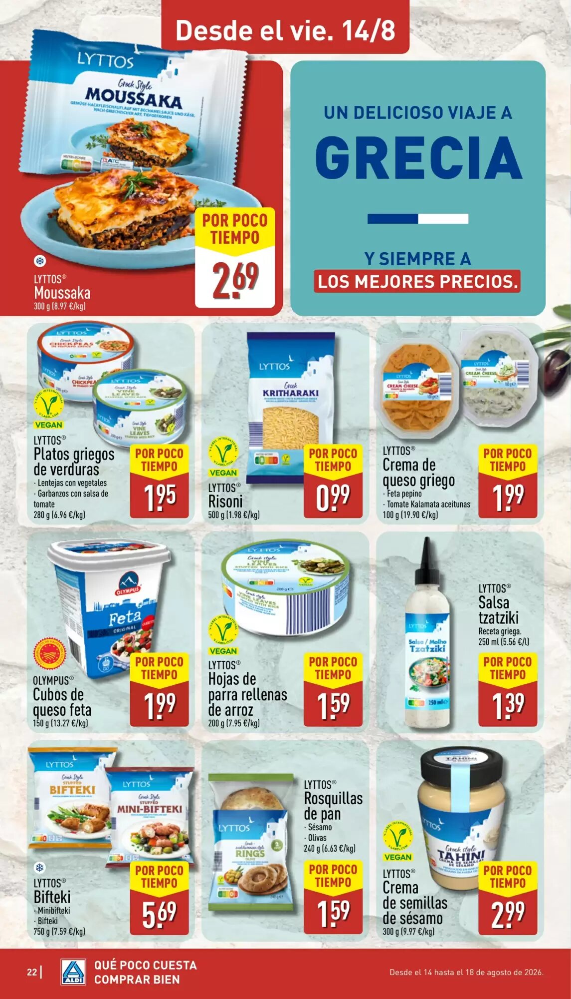 Folleto promocional de ALDI válido desde el 10/08/2026 - Página 22.