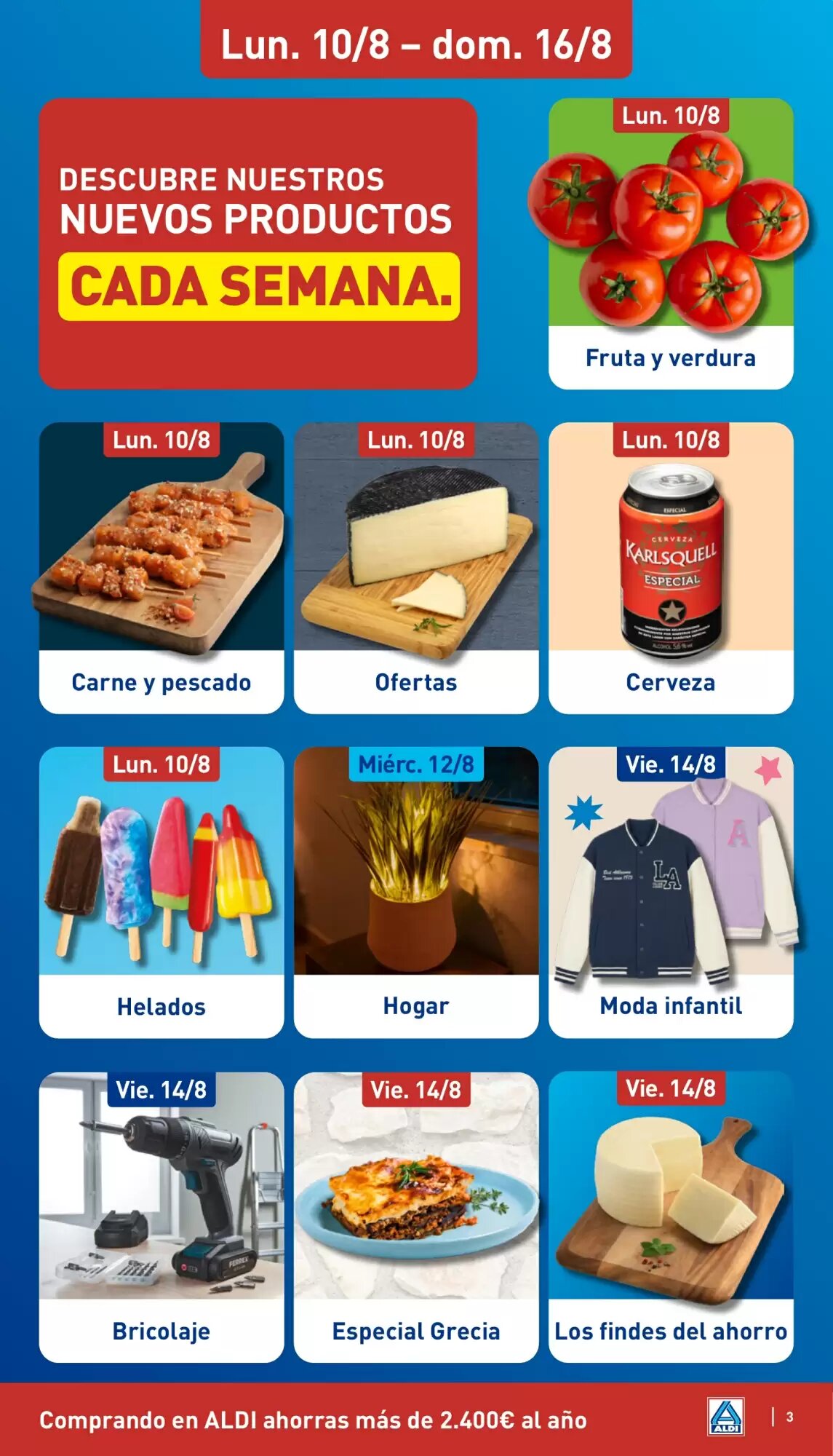Folleto promocional de ALDI válido desde el 10/08/2026 - Página 3.
