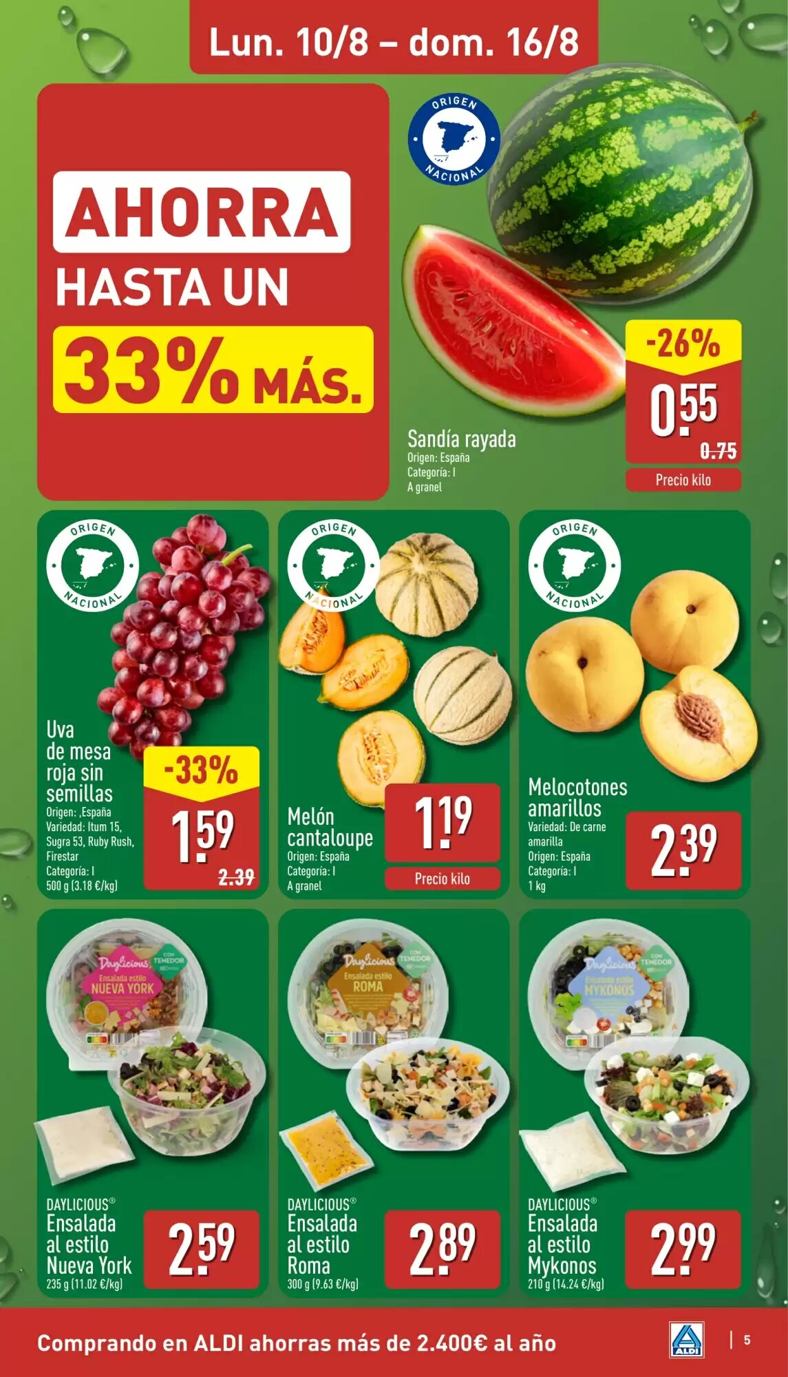 Folleto promocional de ALDI válido desde el 10/08/2026 - Página 5.