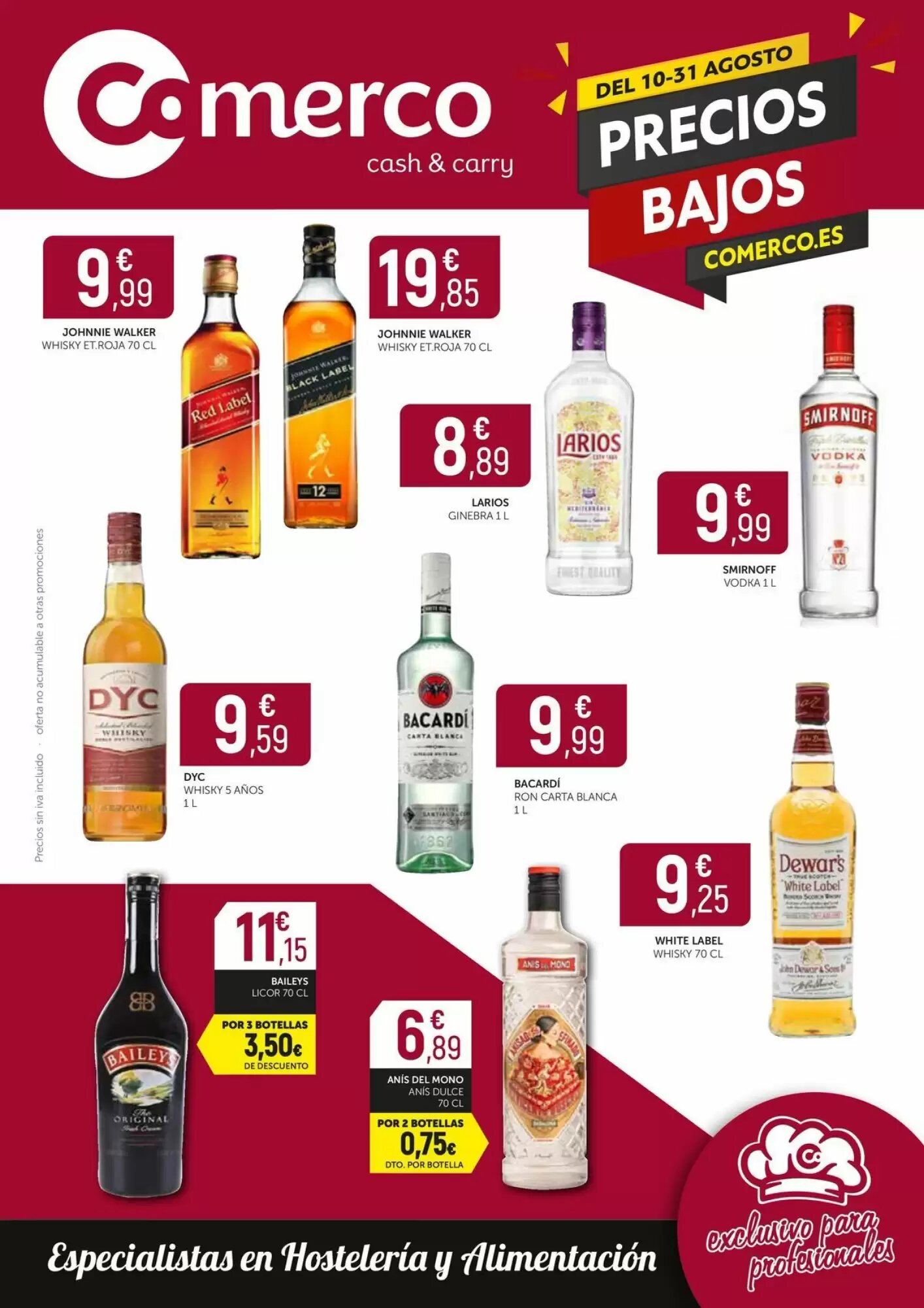 Folleto promocional de Comerco Cash & Carry válido desde el 10/08/2026 - Página 1.