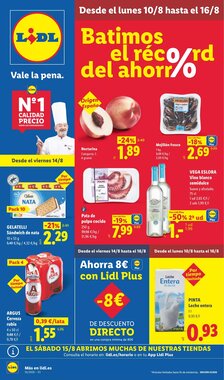 Folleto promocional de Lidl válido desde el 10/08/2026
