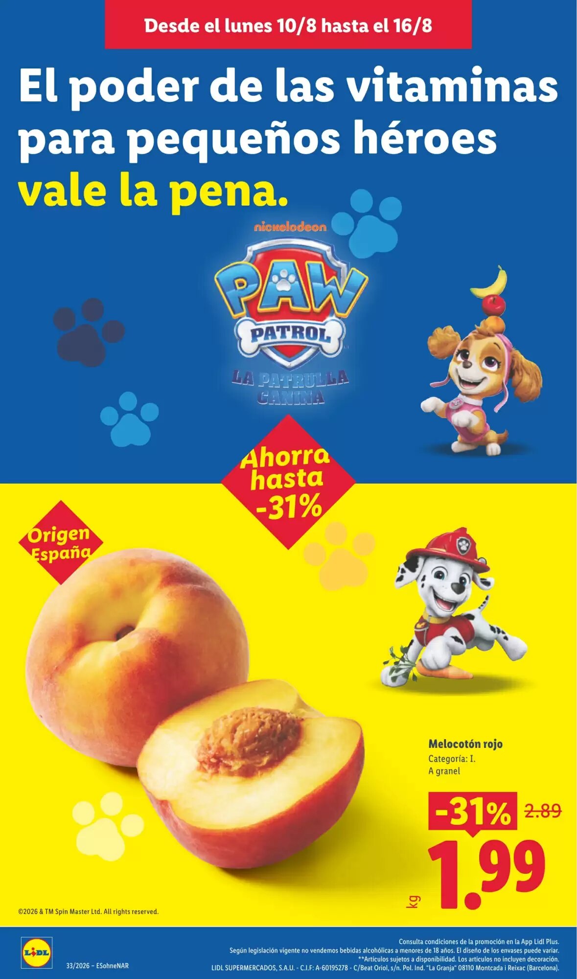 Folleto promocional de Lidl válido desde el 10/08/2026 - Página 2.