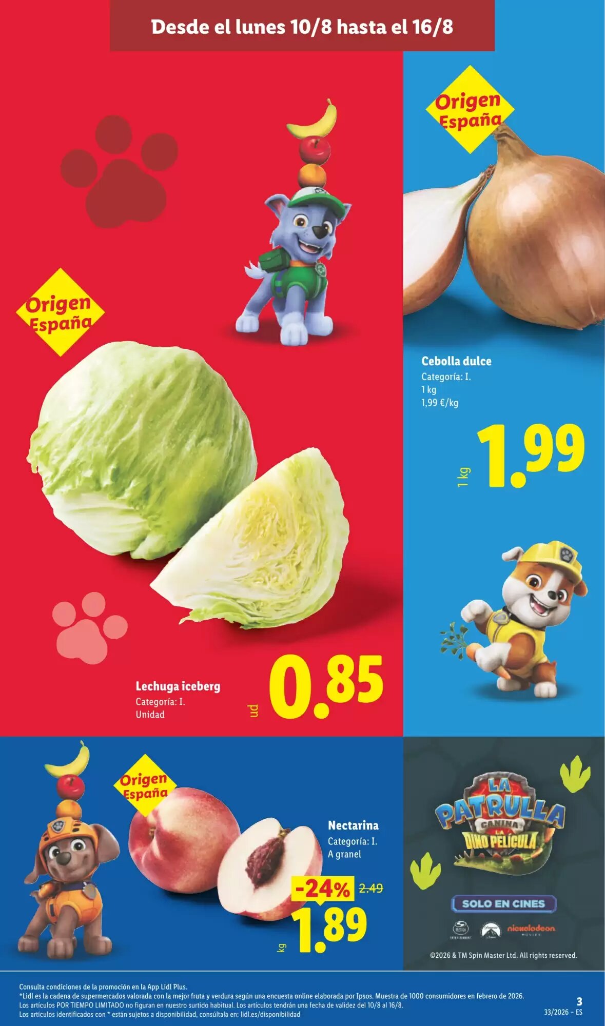 Folleto promocional de Lidl válido desde el 10/08/2026 - Página 3.