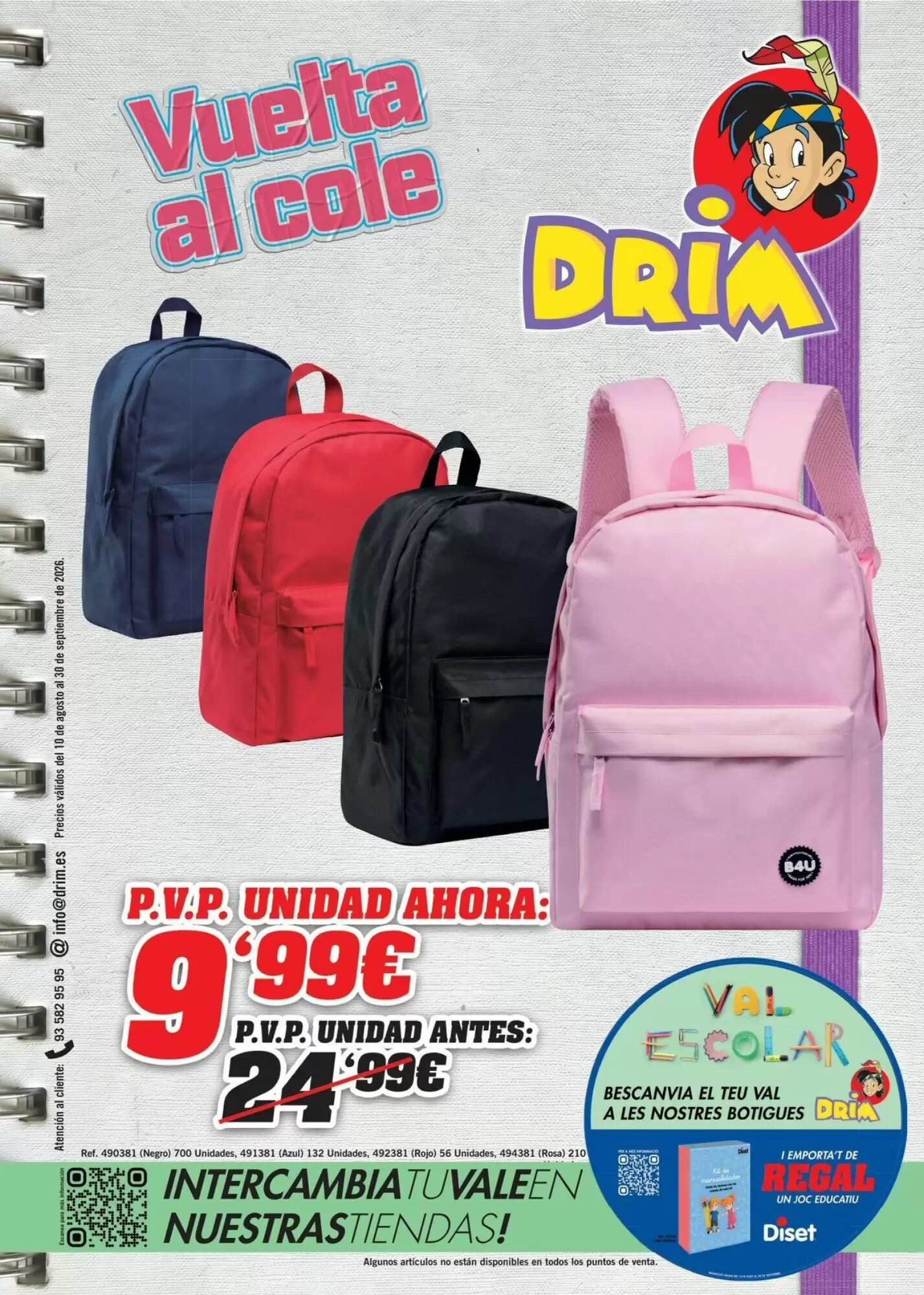 Folleto promocional de DRIM válido desde el 10/08/2026 - Página 1.