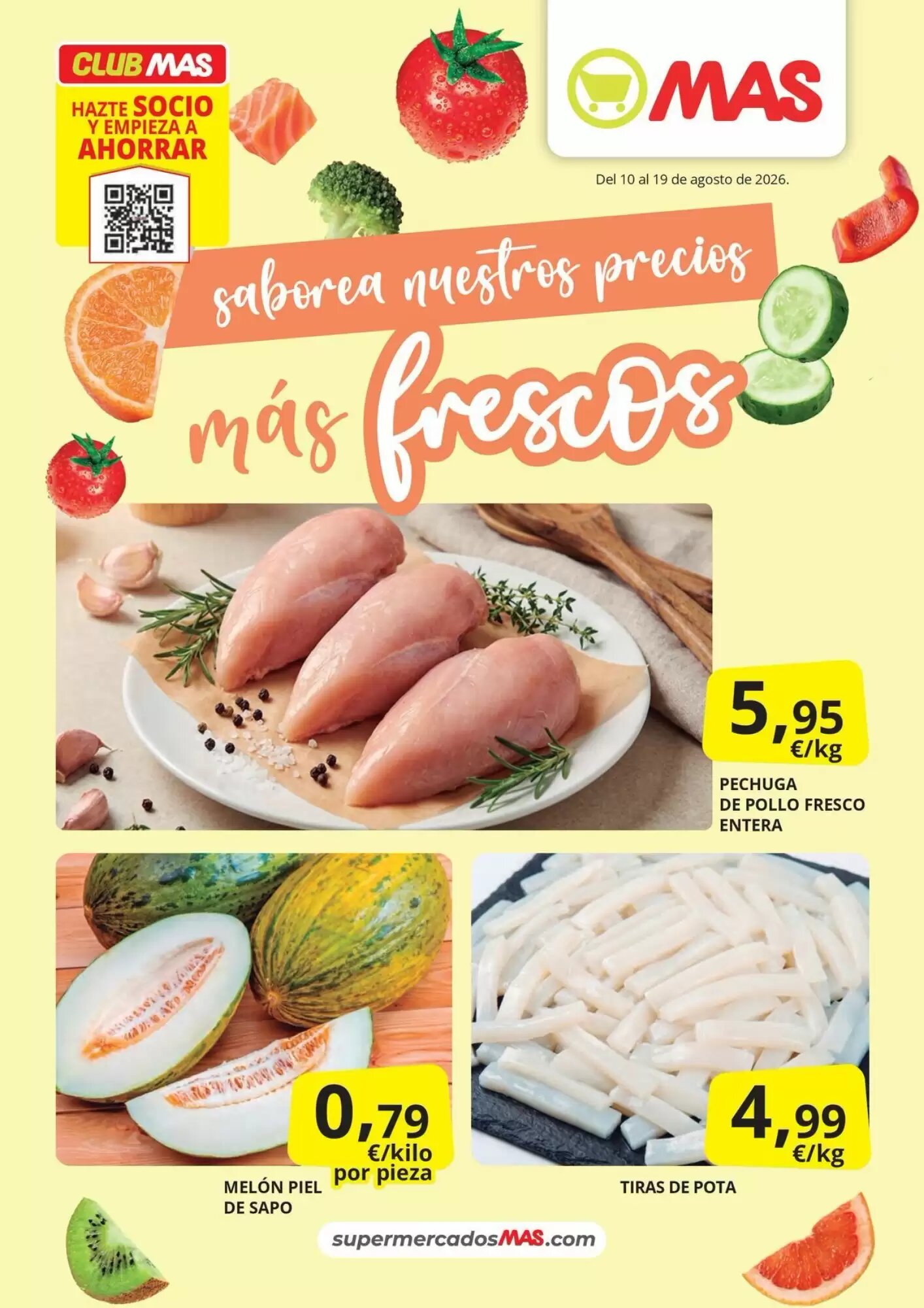 Folleto promocional de MAS válido desde el 10/08/2026 - Página 1.