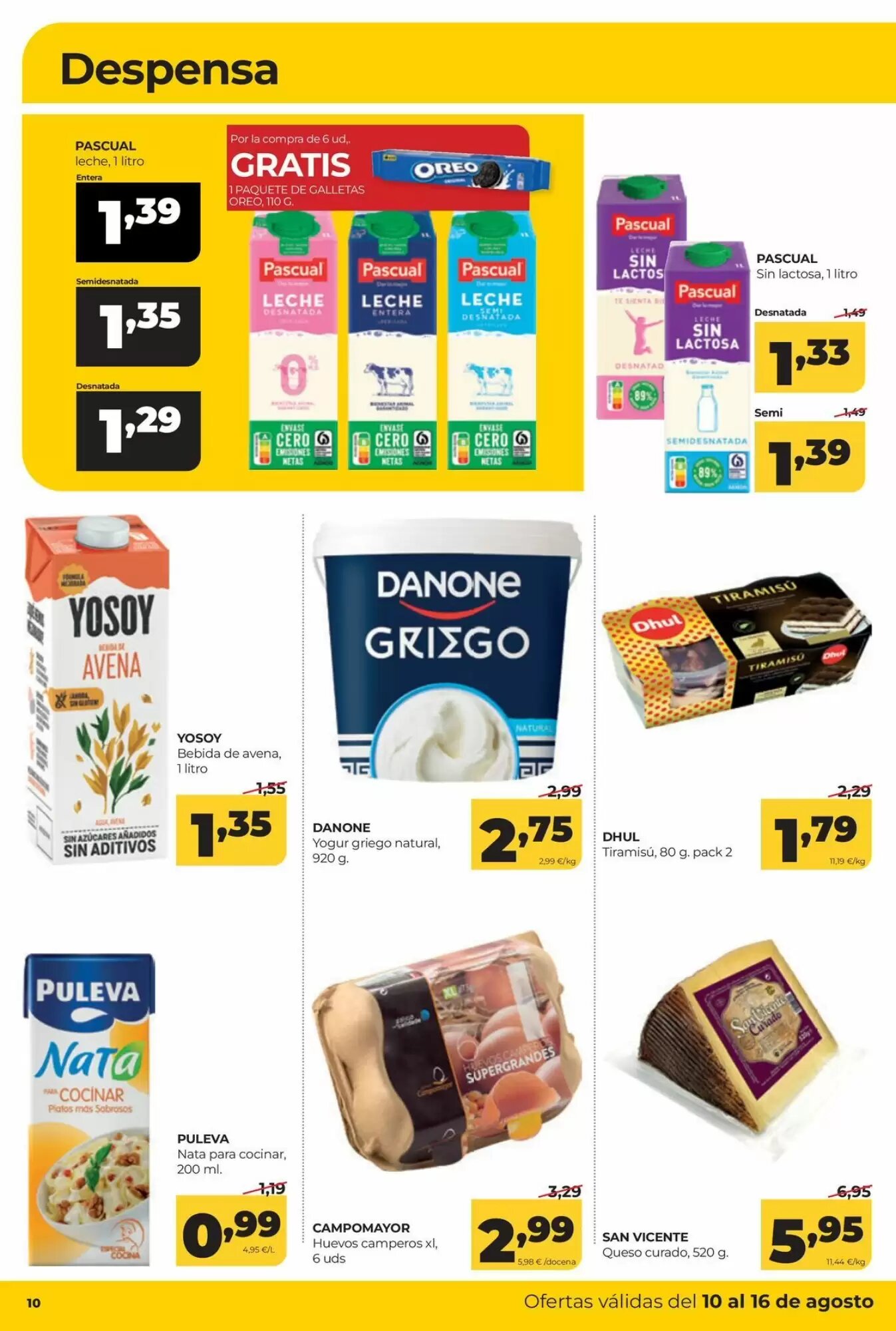 Folleto promocional de Alimerka válido desde el 10/08/2026 - Página 10.