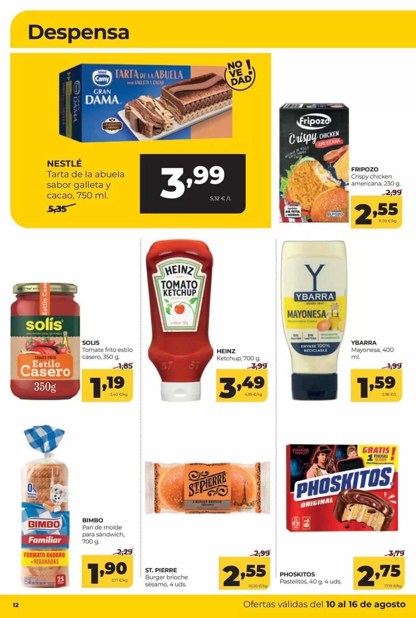 Folleto promocional de Alimerka válido desde el 10/08/2026 - Página 12.