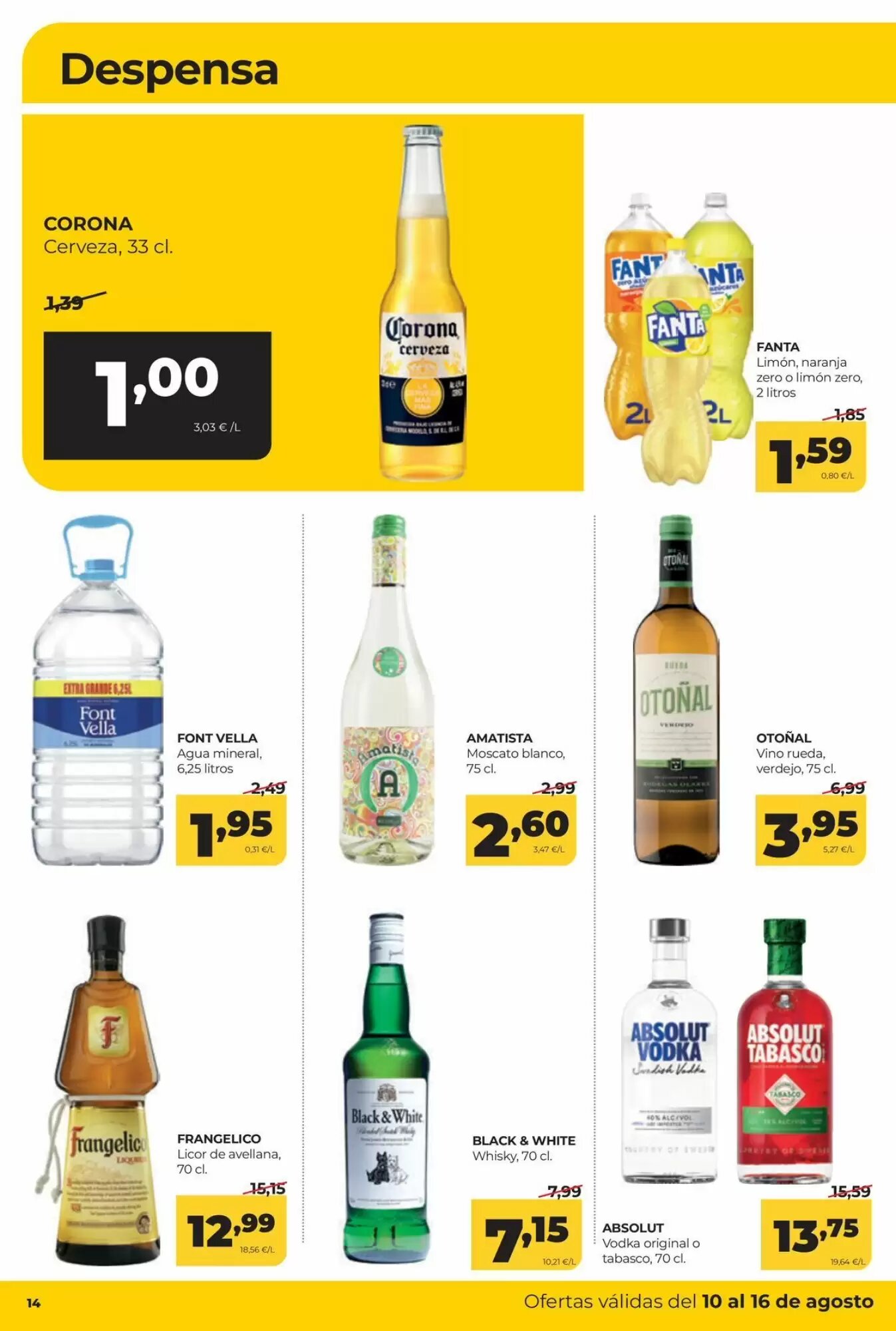 Folleto promocional de Alimerka válido desde el 10/08/2026 - Página 14.
