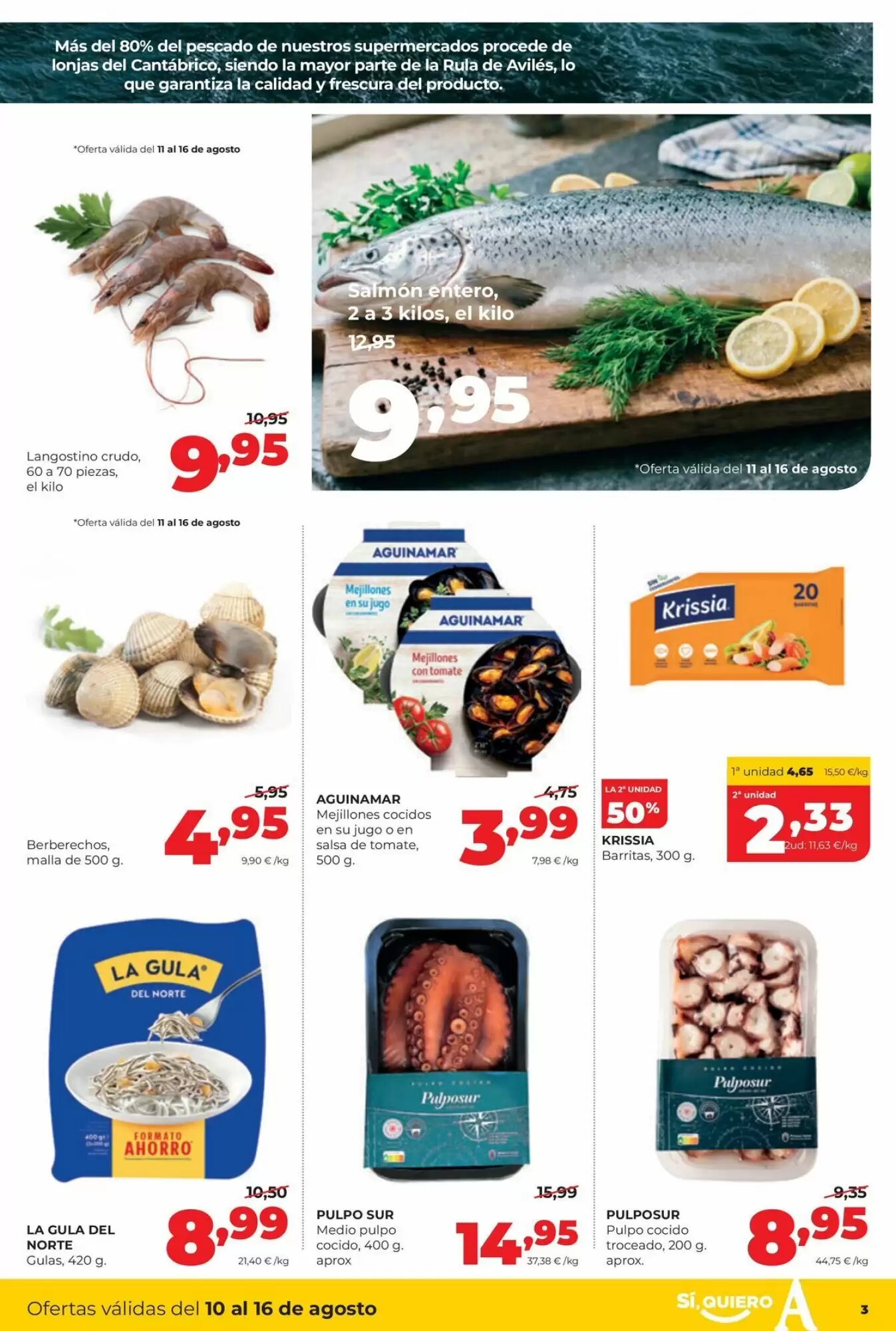 Folleto promocional de Alimerka válido desde el 10/08/2026 - Página 3.