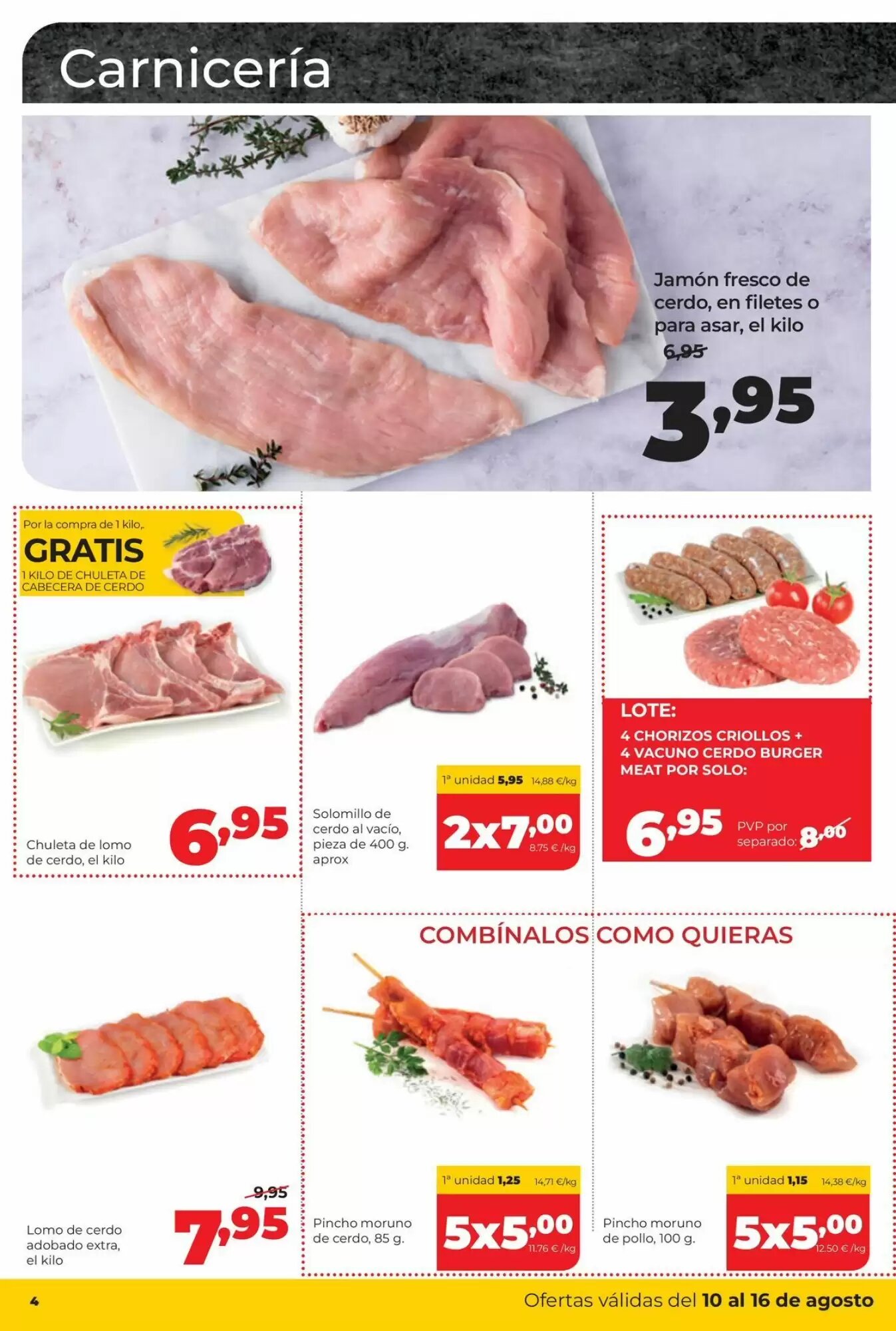 Folleto promocional de Alimerka válido desde el 10/08/2026 - Página 4.