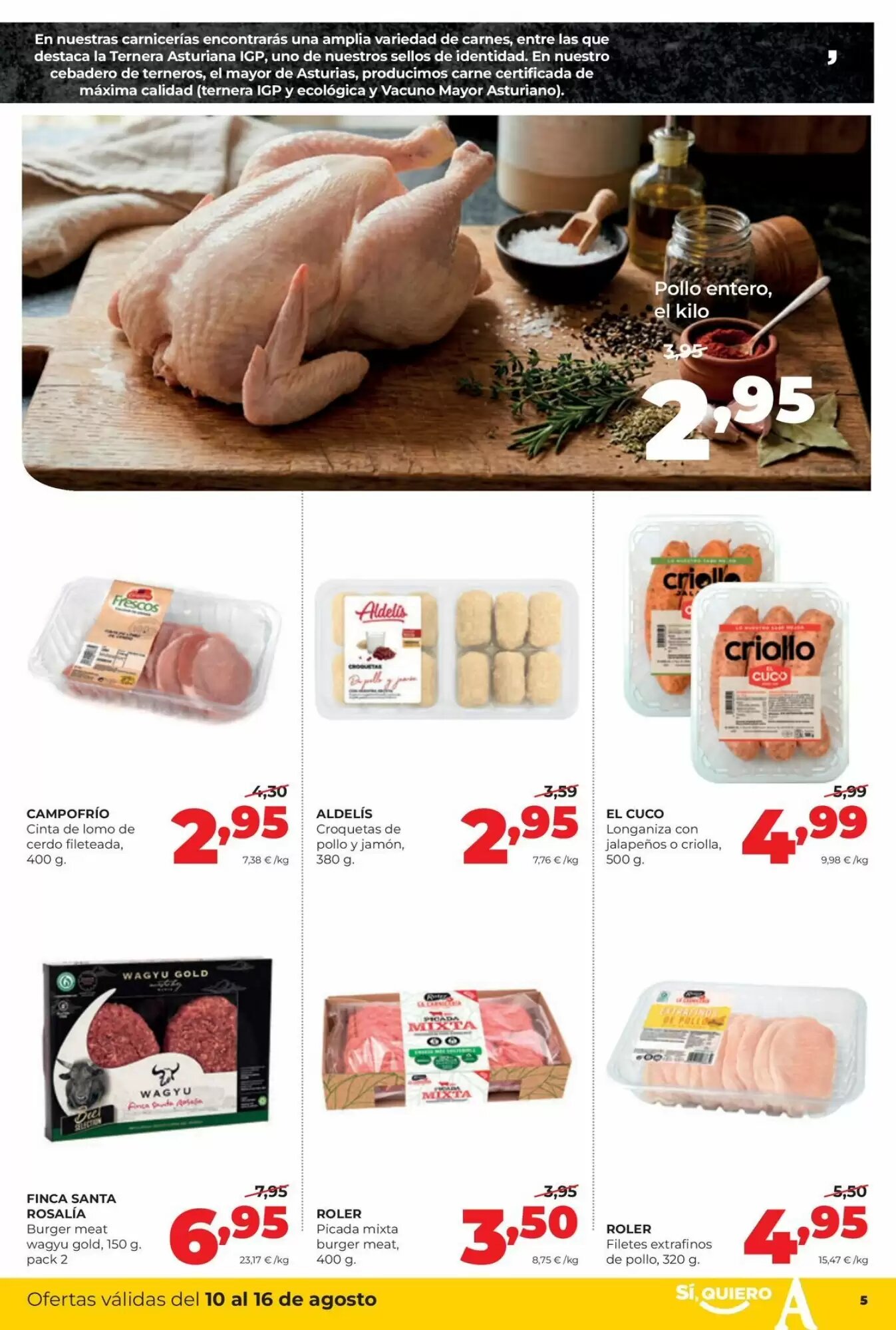 Folleto promocional de Alimerka válido desde el 10/08/2026 - Página 5.