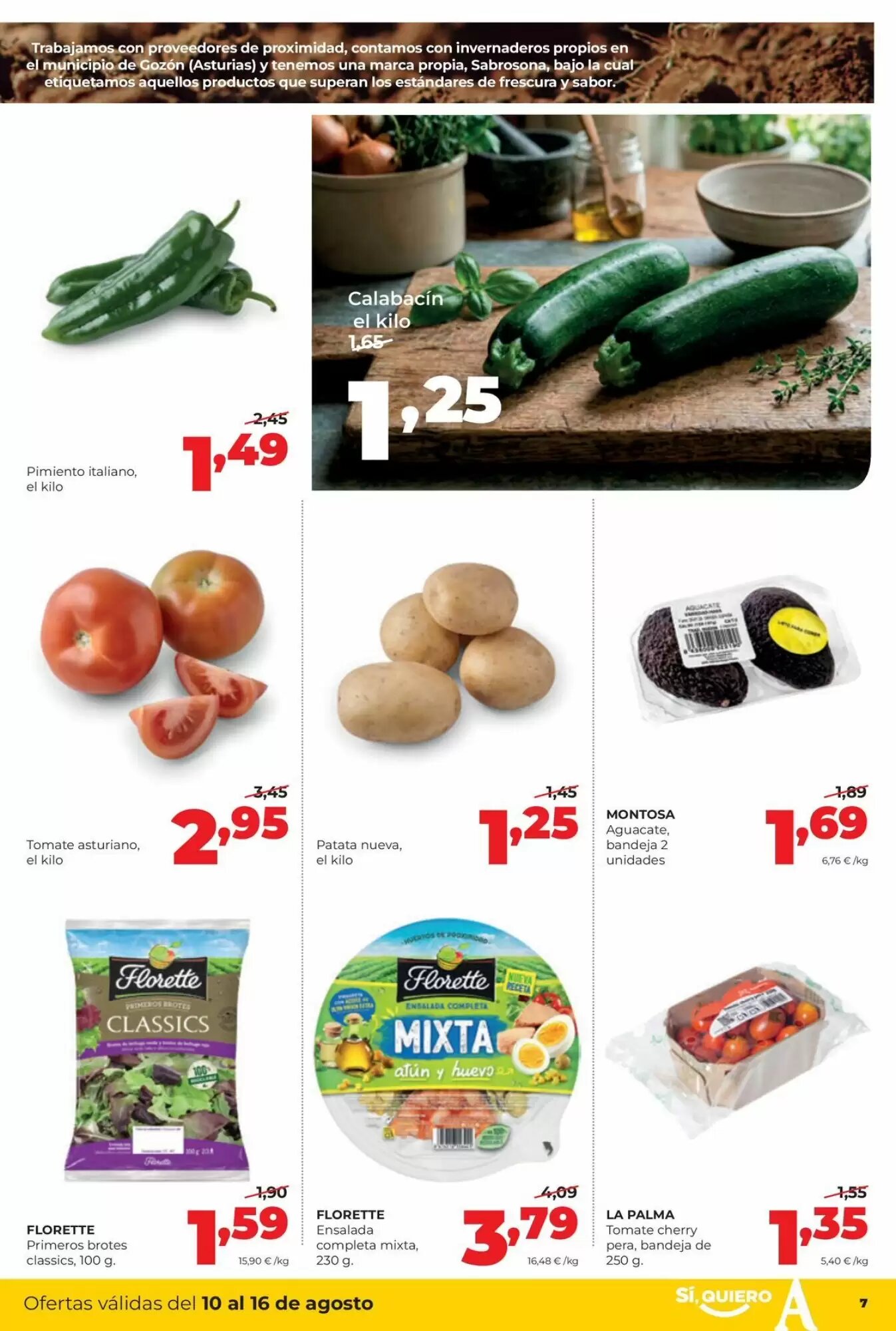 Folleto promocional de Alimerka válido desde el 10/08/2026 - Página 7.