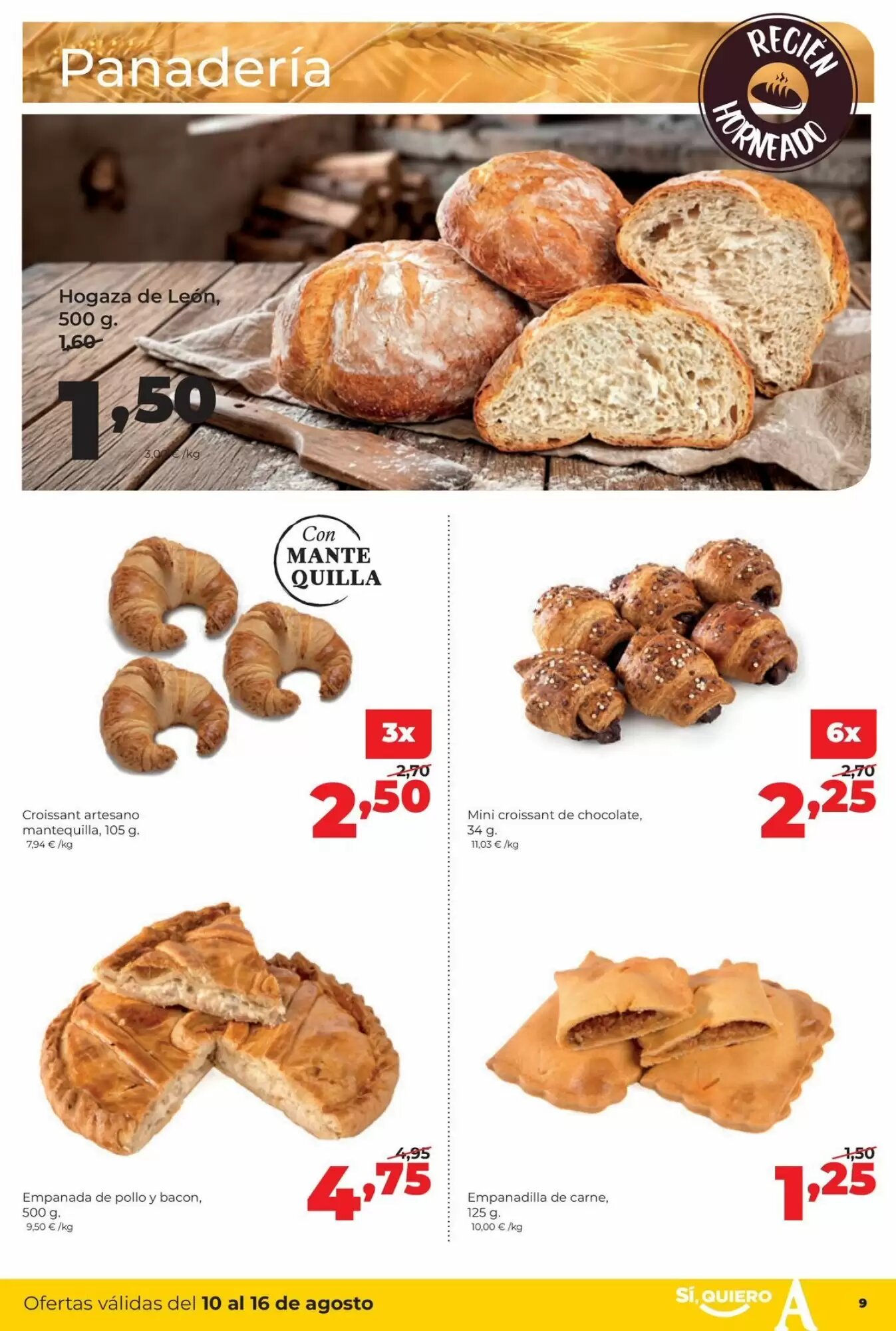 Folleto promocional de Alimerka válido desde el 10/08/2026 - Página 9.