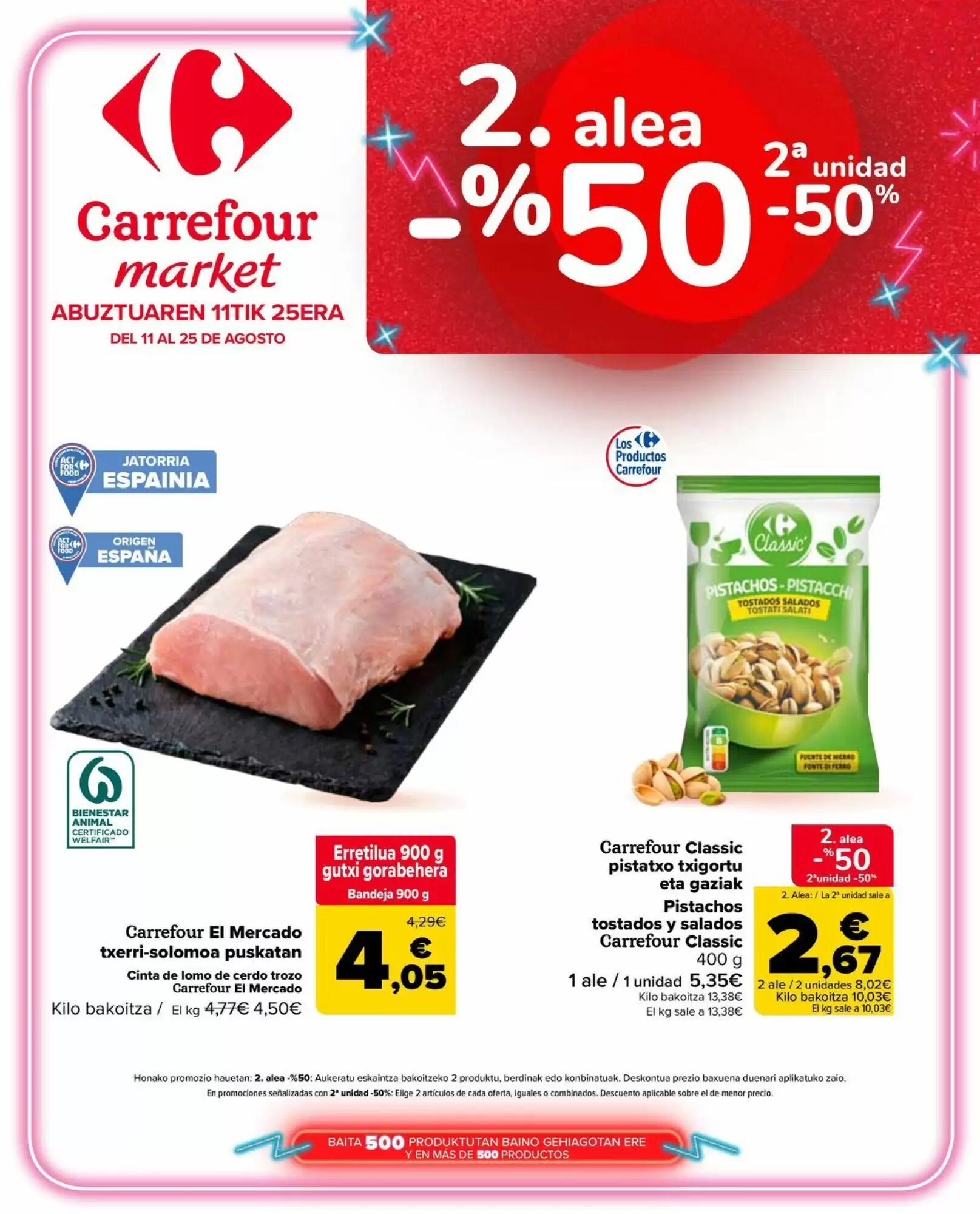 Folleto promocional de Carrefour Market válido desde el 11/08/2026 - Página 1.