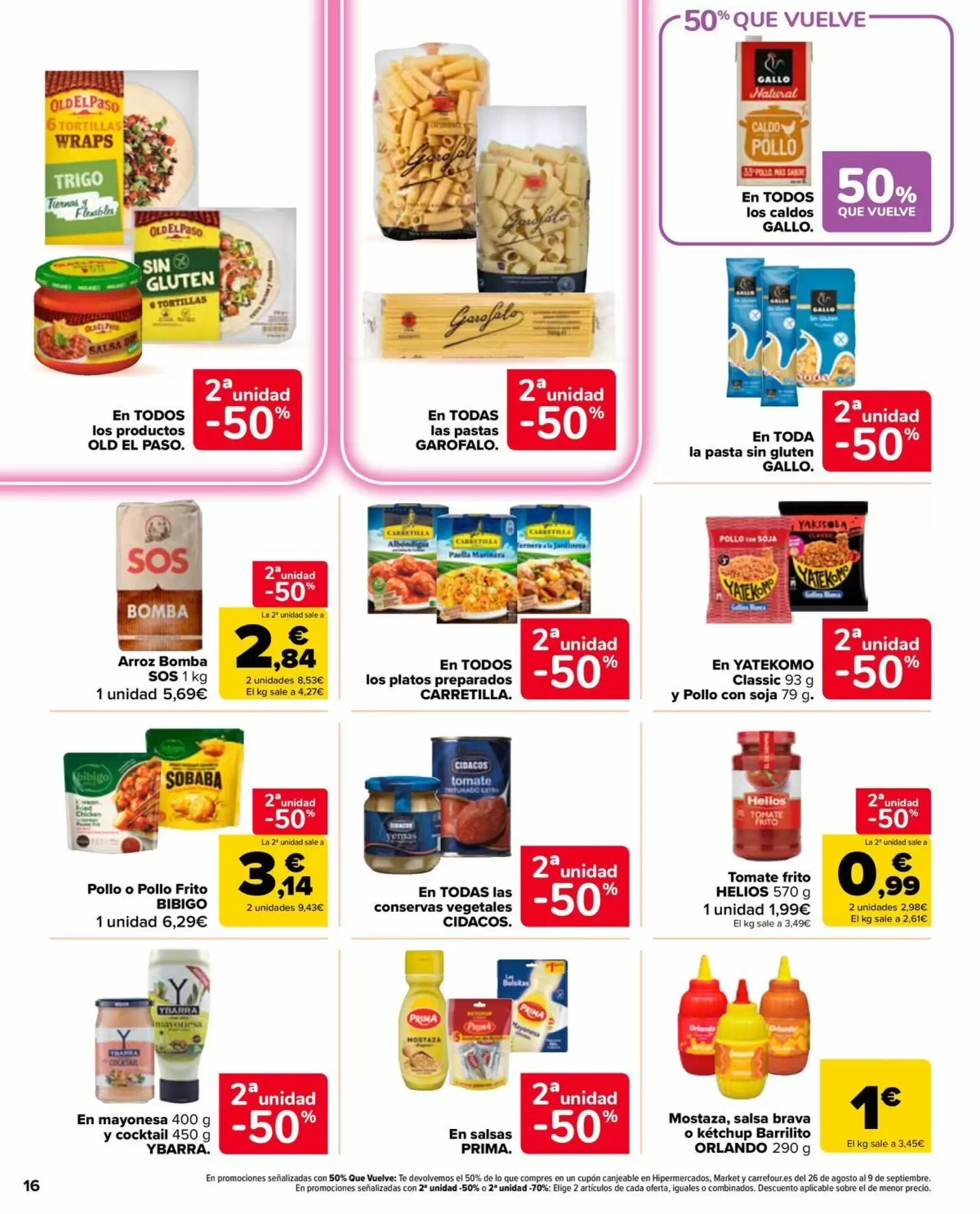 Folleto promocional de Carrefour Market válido desde el 11/08/2026 - Página 16.