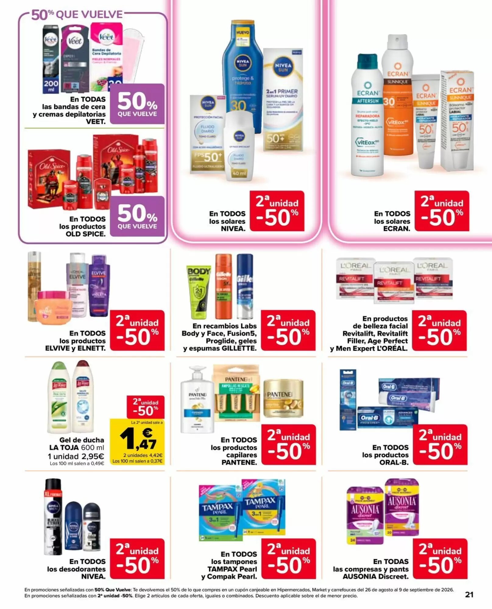 Folleto promocional de Carrefour Market válido desde el 11/08/2026 - Página 21.