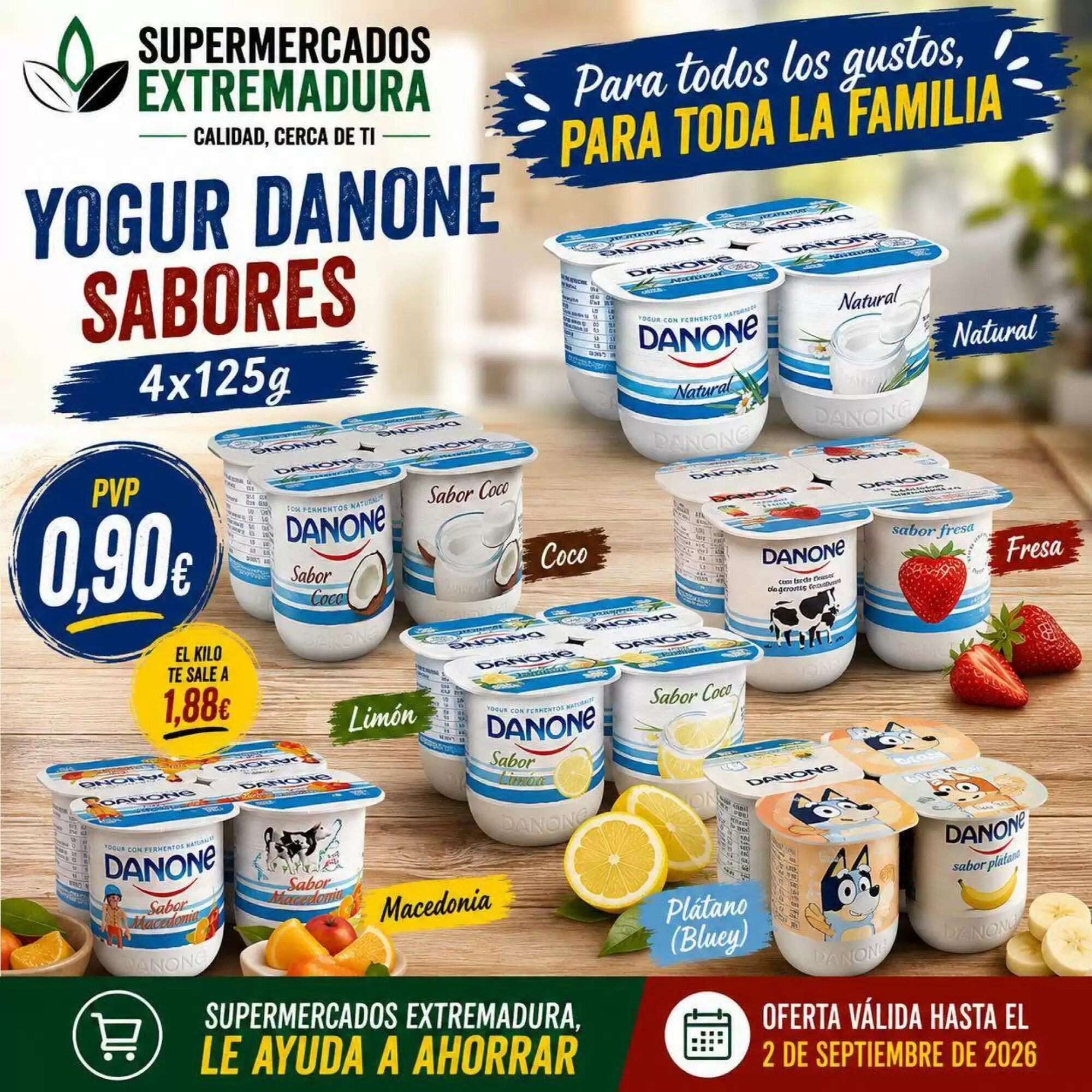 Folleto promocional de Supermercados Extremadura válido desde el 11/08/2026 - Página 1.