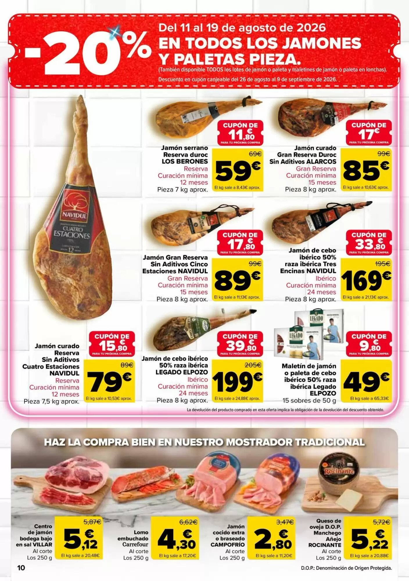 Folleto promocional de Carrefour válido desde el 11/08/2026 - Página 10.