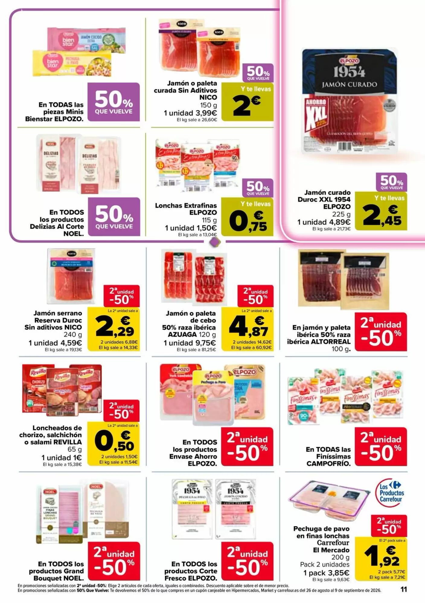 Folleto promocional de Carrefour válido desde el 11/08/2026 - Página 11.
