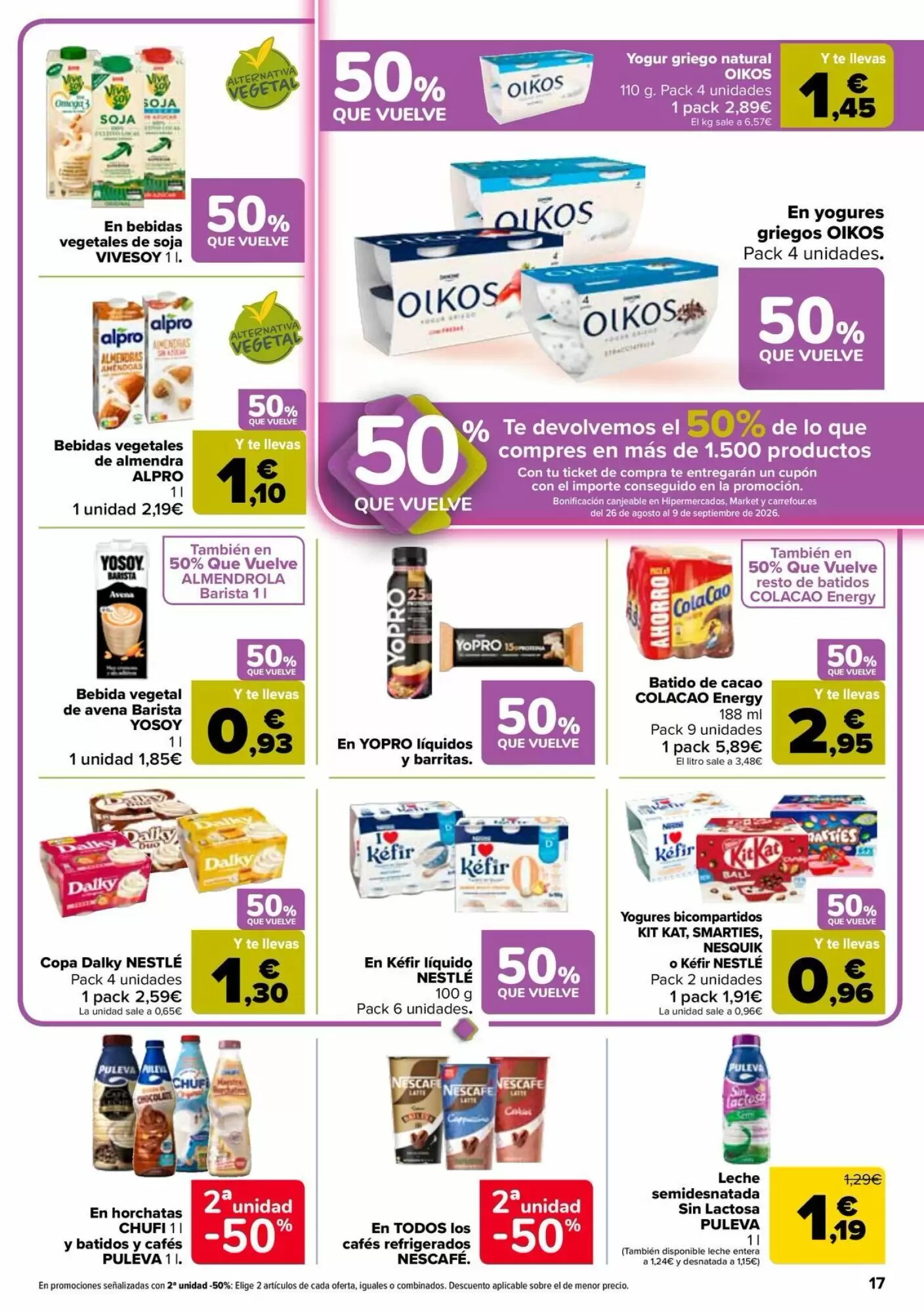 Folleto promocional de Carrefour válido desde el 11/08/2026 - Página 17.