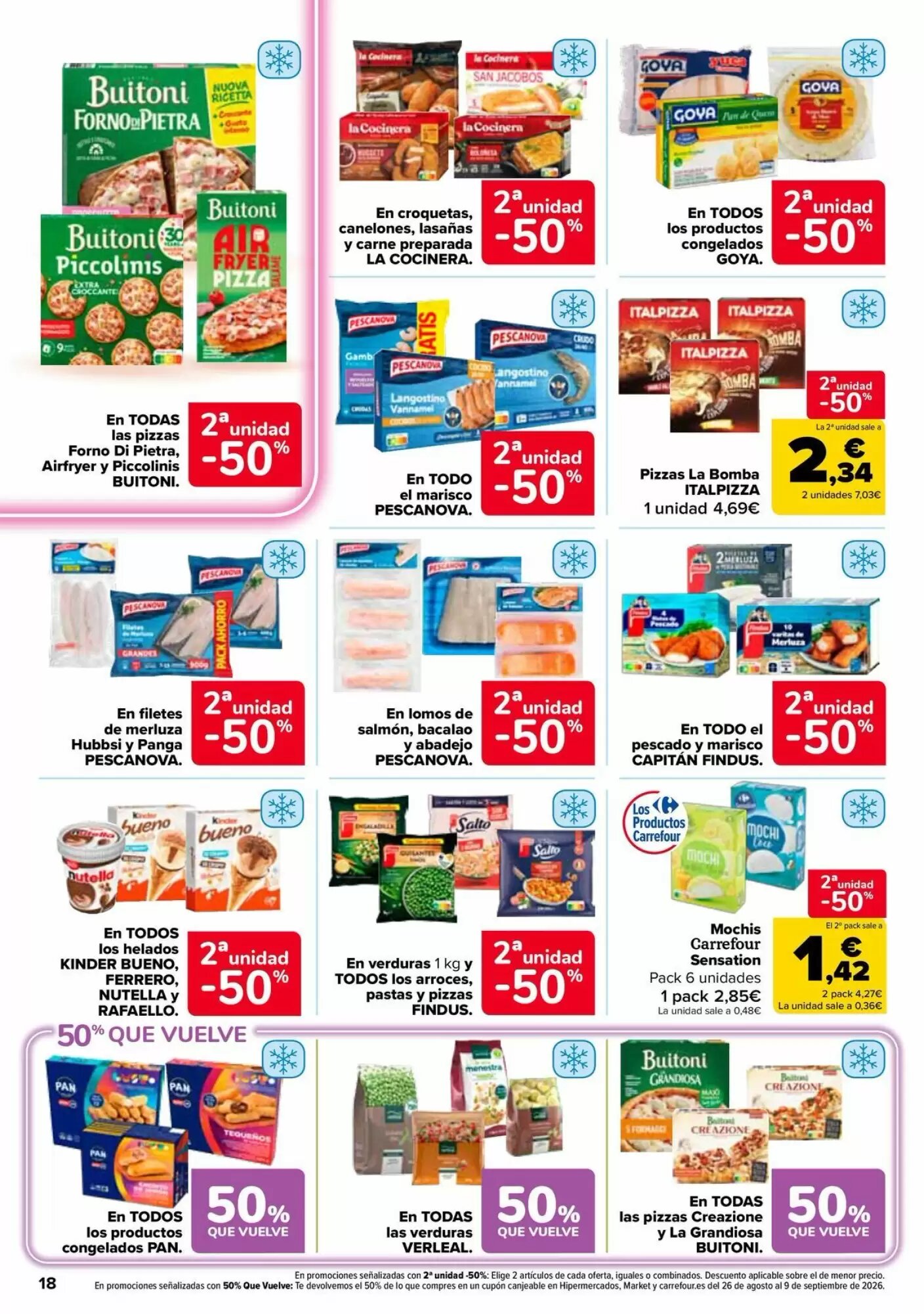 Folleto promocional de Carrefour válido desde el 11/08/2026 - Página 18.
