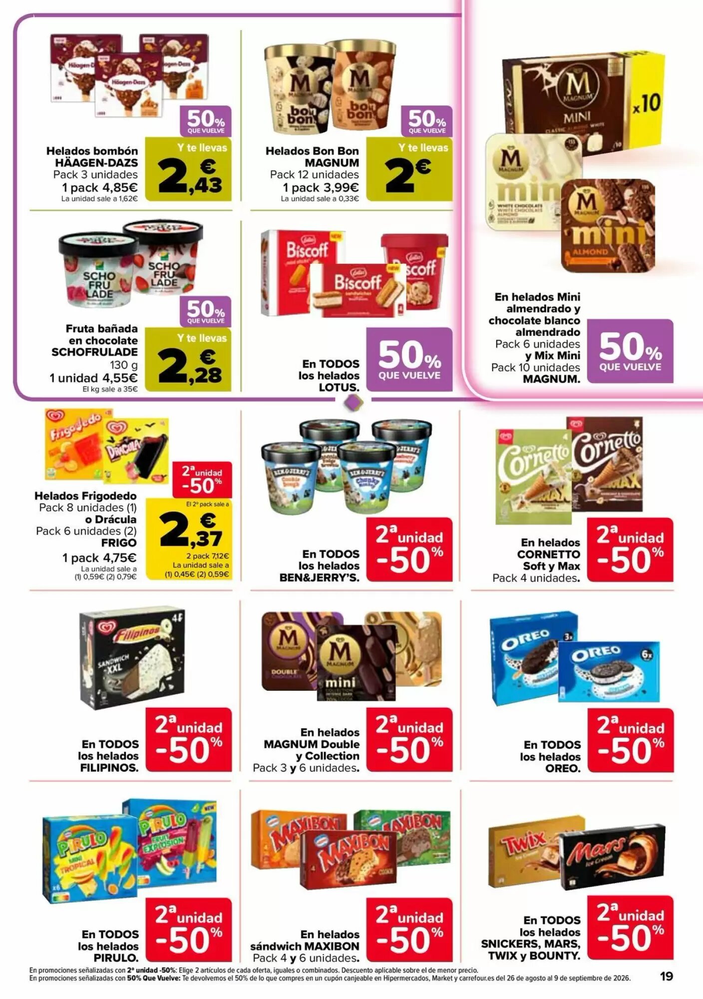 Folleto promocional de Carrefour válido desde el 11/08/2026 - Página 19.