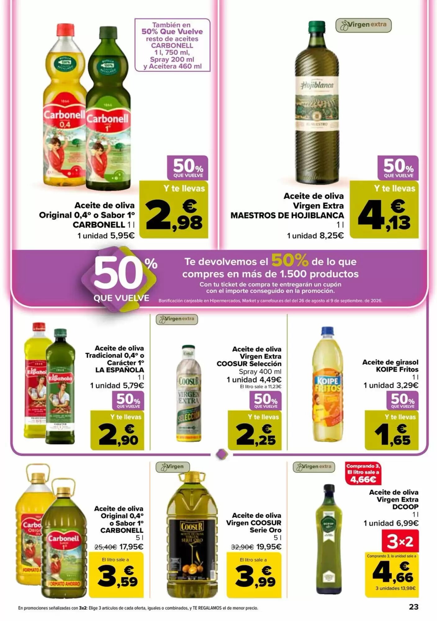 Folleto promocional de Carrefour válido desde el 11/08/2026 - Página 23.