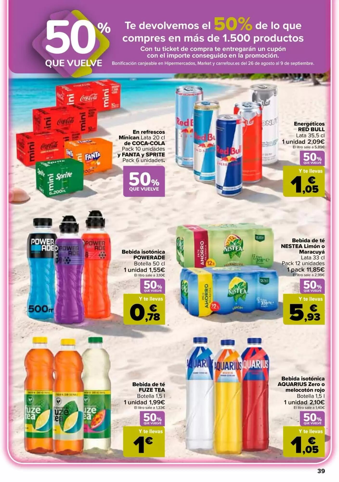 Folleto promocional de Carrefour válido desde el 11/08/2026 - Página 39.
