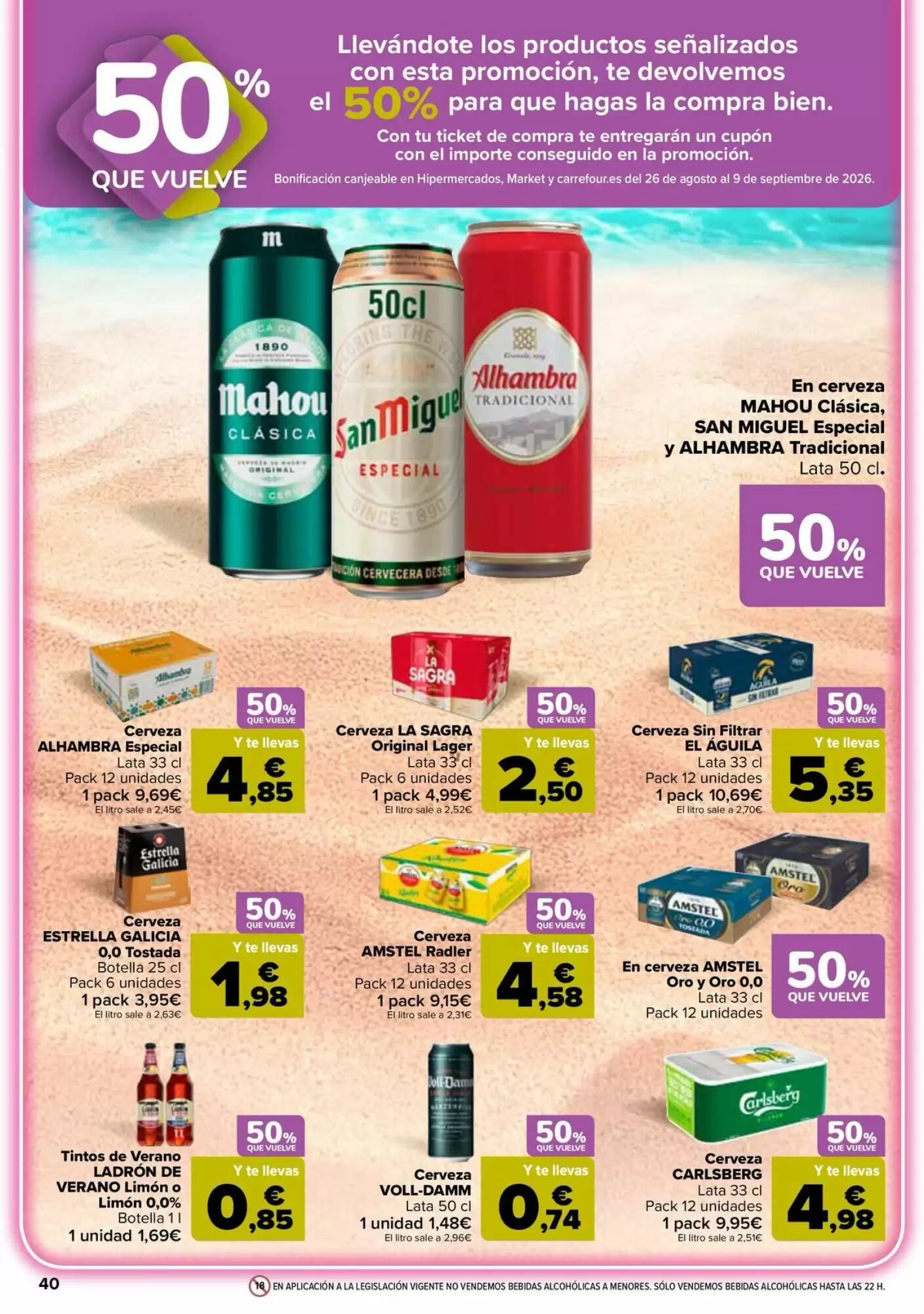 Folleto promocional de Carrefour válido desde el 11/08/2026 - Página 40.
