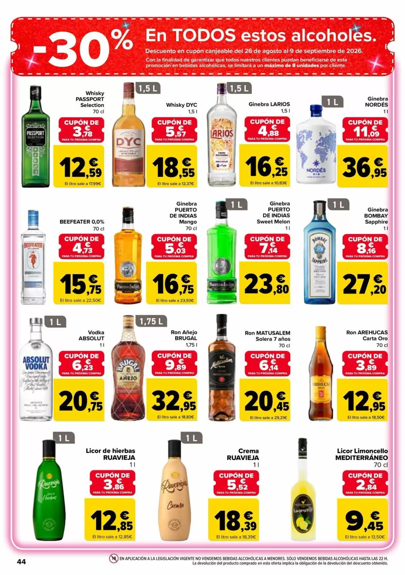 Folleto promocional de Carrefour válido desde el 11/08/2026 - Página 44.