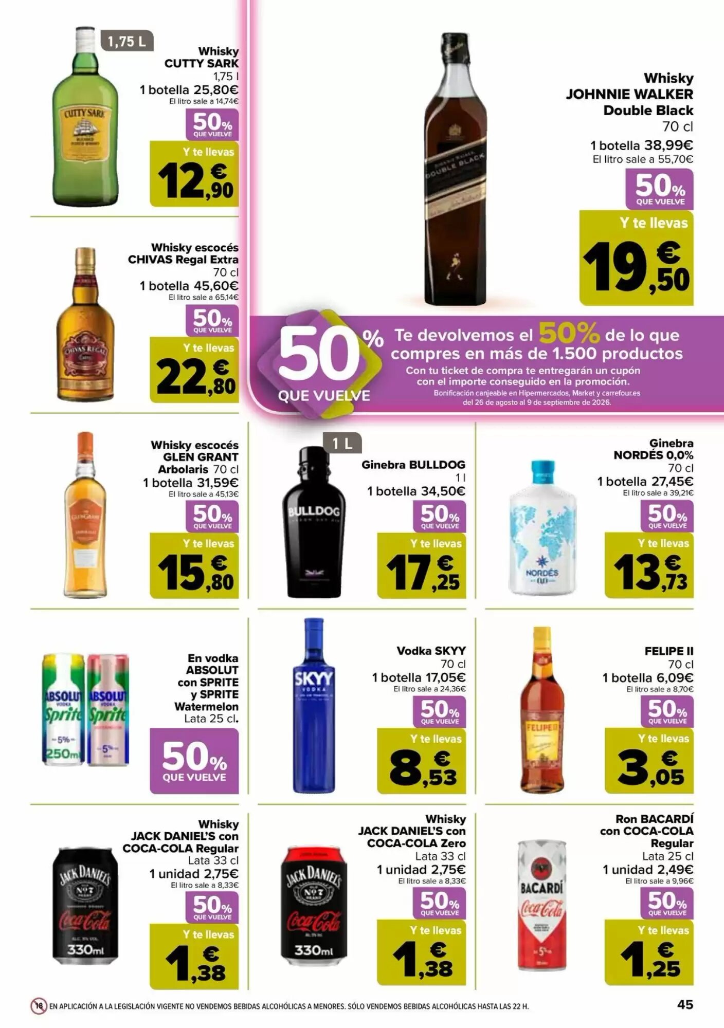 Folleto promocional de Carrefour válido desde el 11/08/2026 - Página 45.