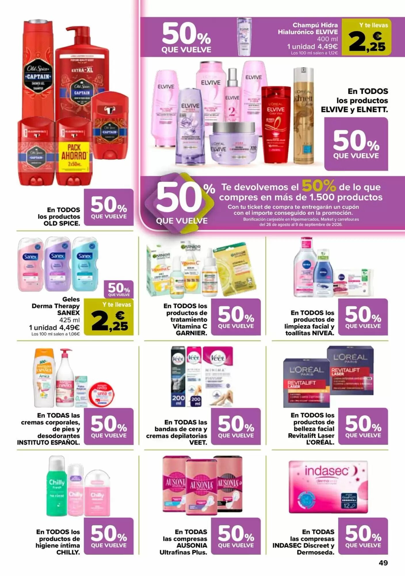 Folleto promocional de Carrefour válido desde el 11/08/2026 - Página 49.