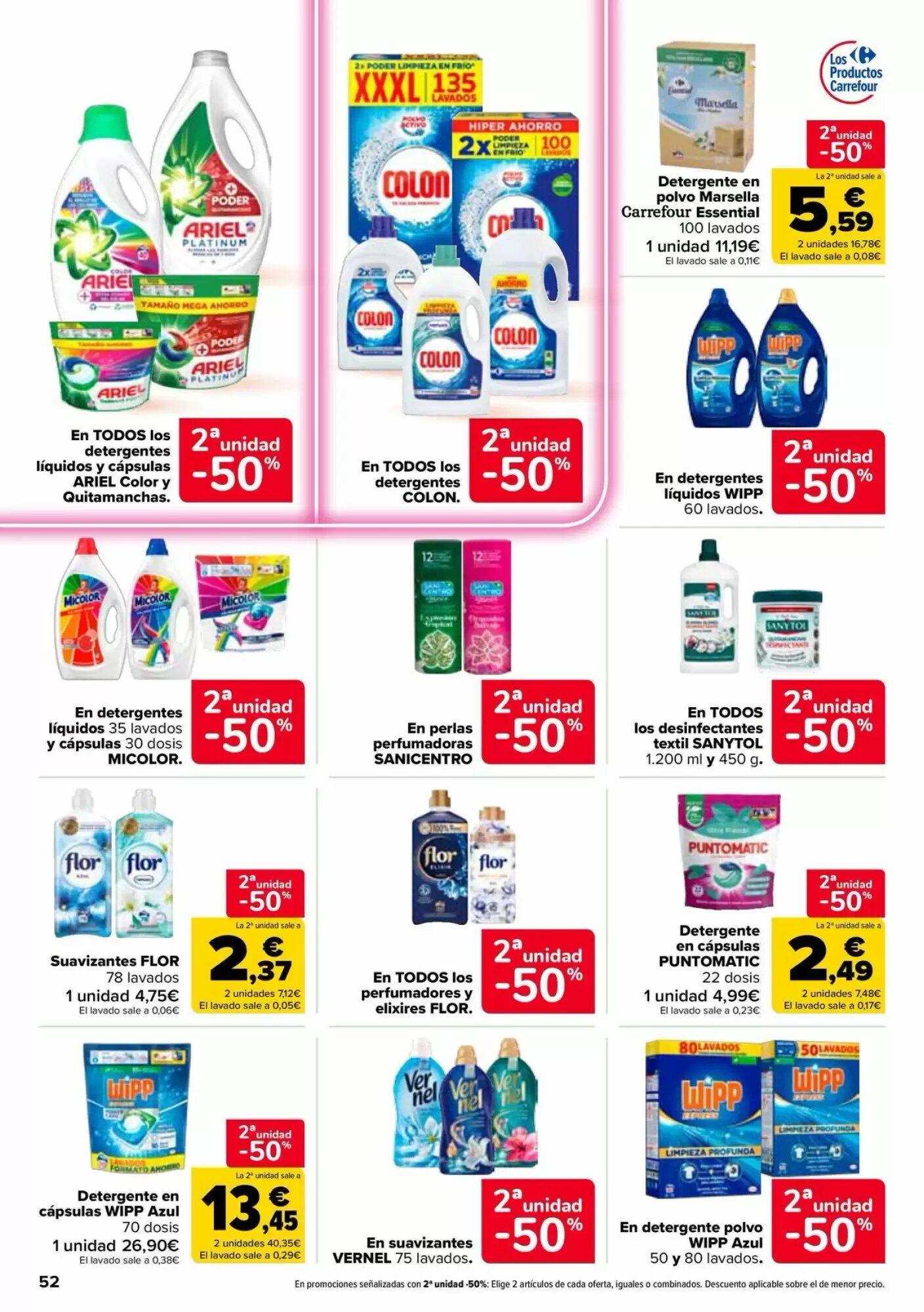 Folleto promocional de Carrefour válido desde el 11/08/2026 - Página 52.