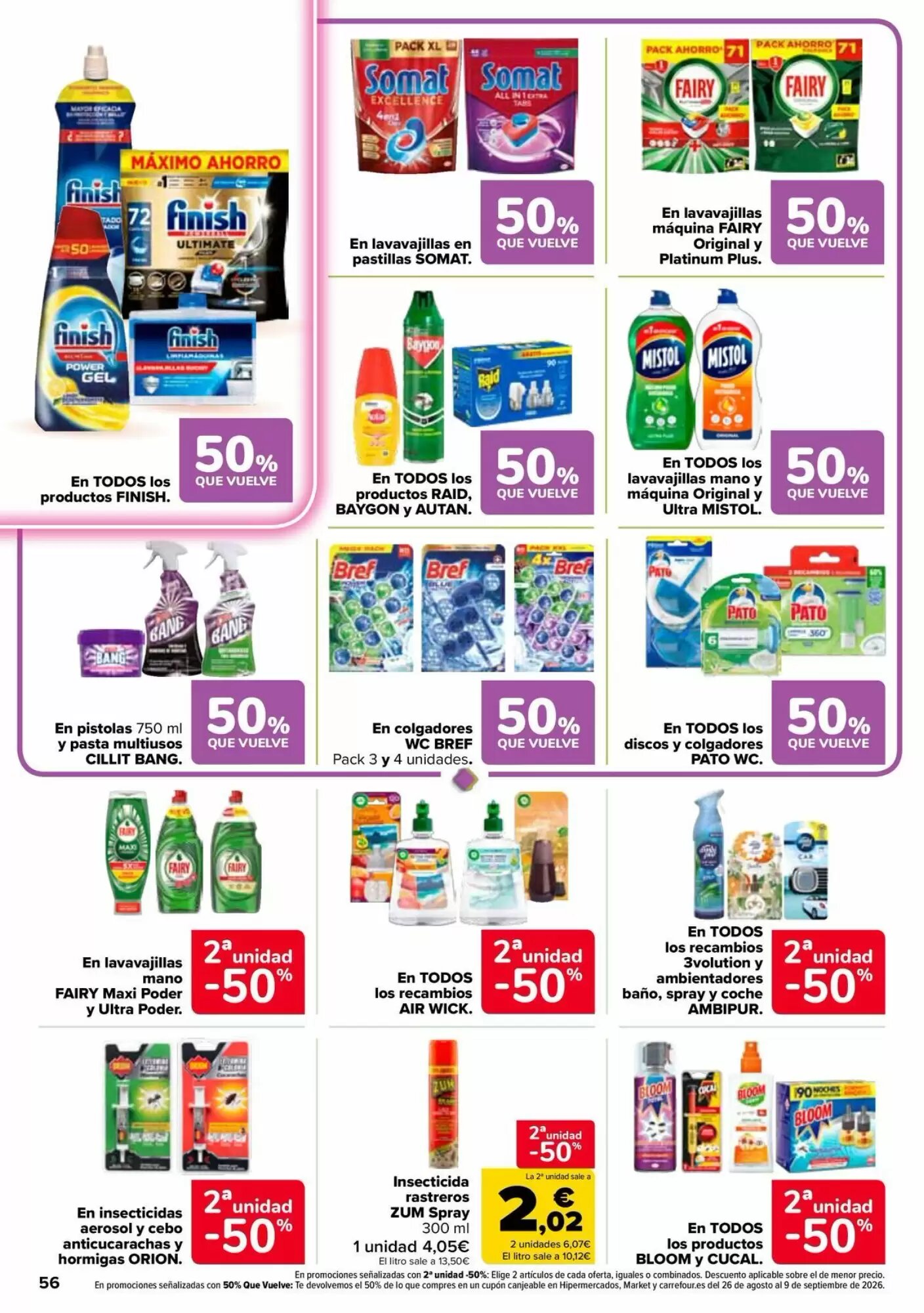 Folleto promocional de Carrefour válido desde el 11/08/2026 - Página 56.