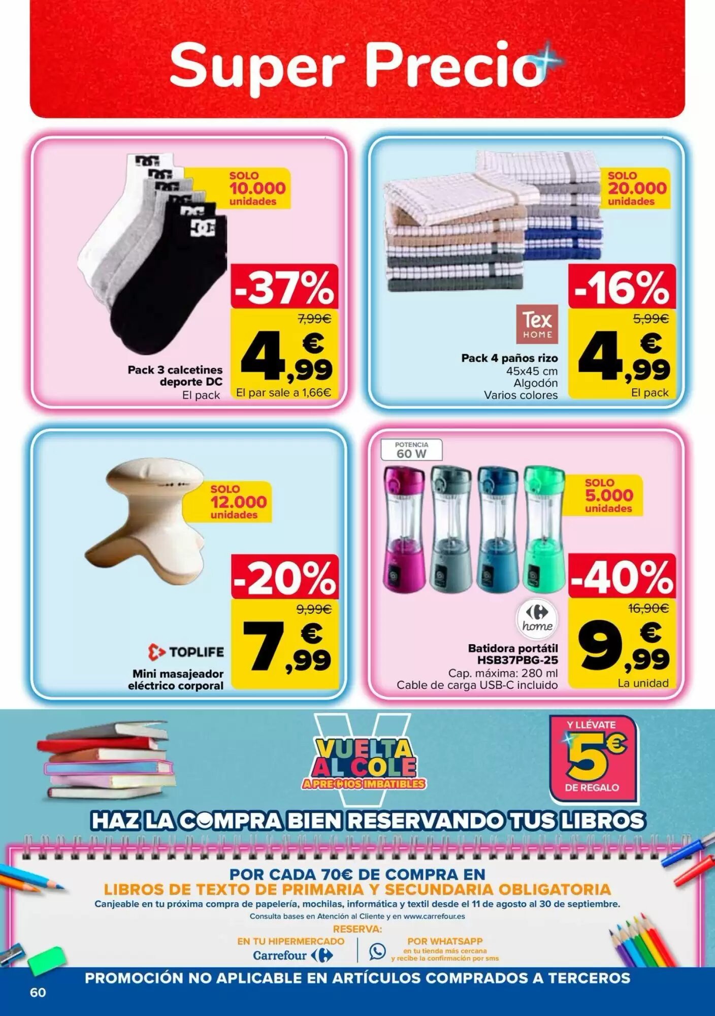 Folleto promocional de Carrefour válido desde el 11/08/2026 - Página 60.