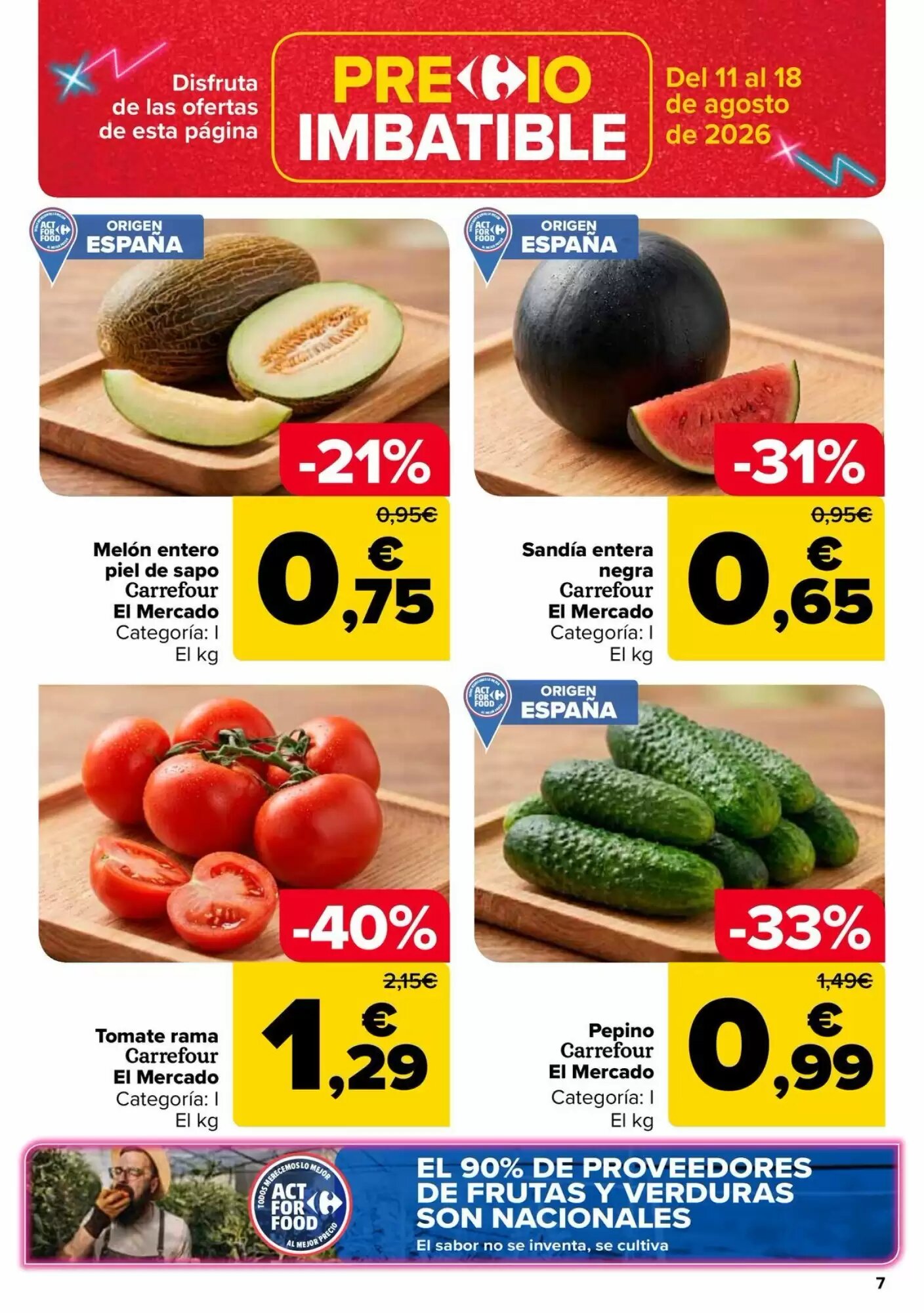 Folleto promocional de Carrefour válido desde el 11/08/2026 - Página 7.