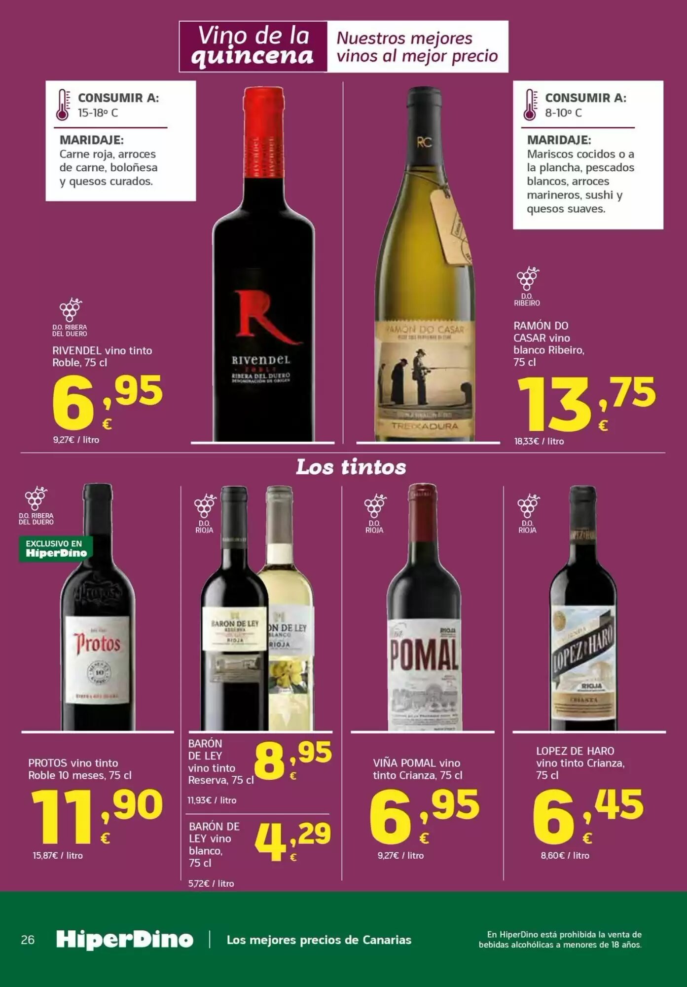 Folleto promocional de HiperDino válido desde el 11/08/2026 - Página 26.